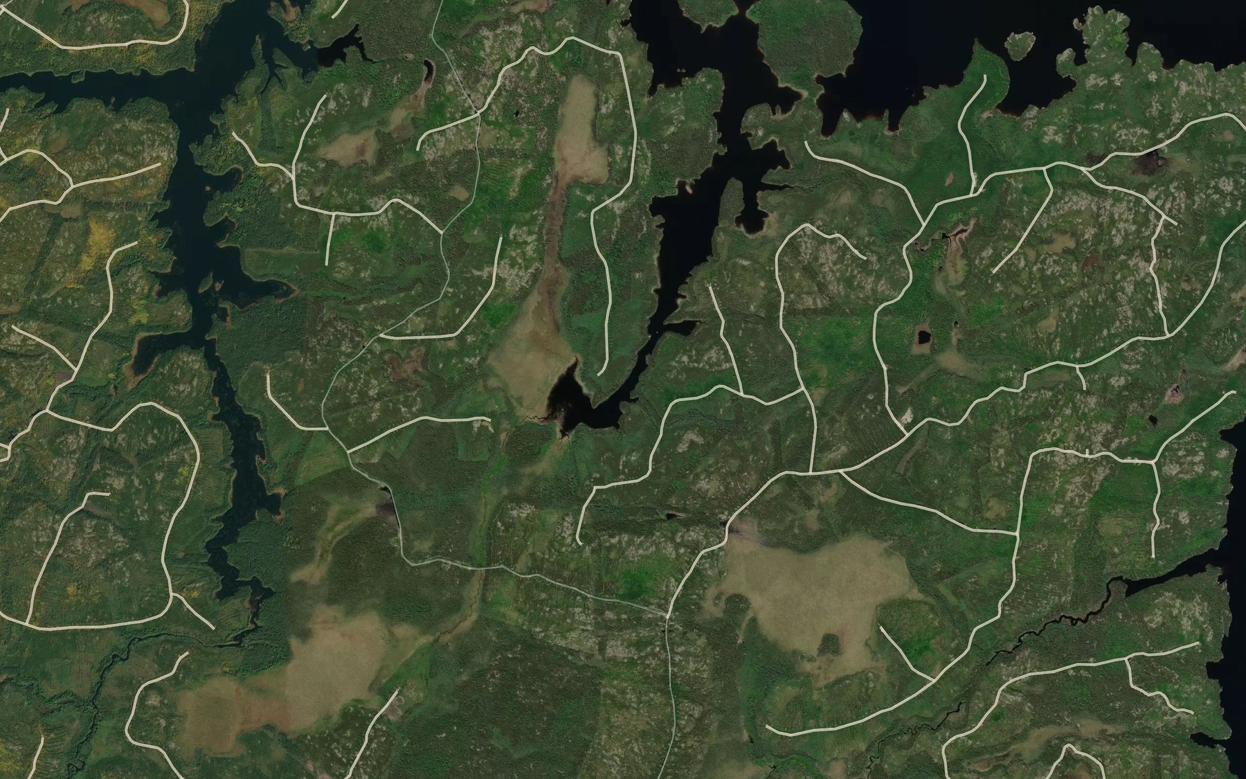 Satellite map of the Ruisseau Bear