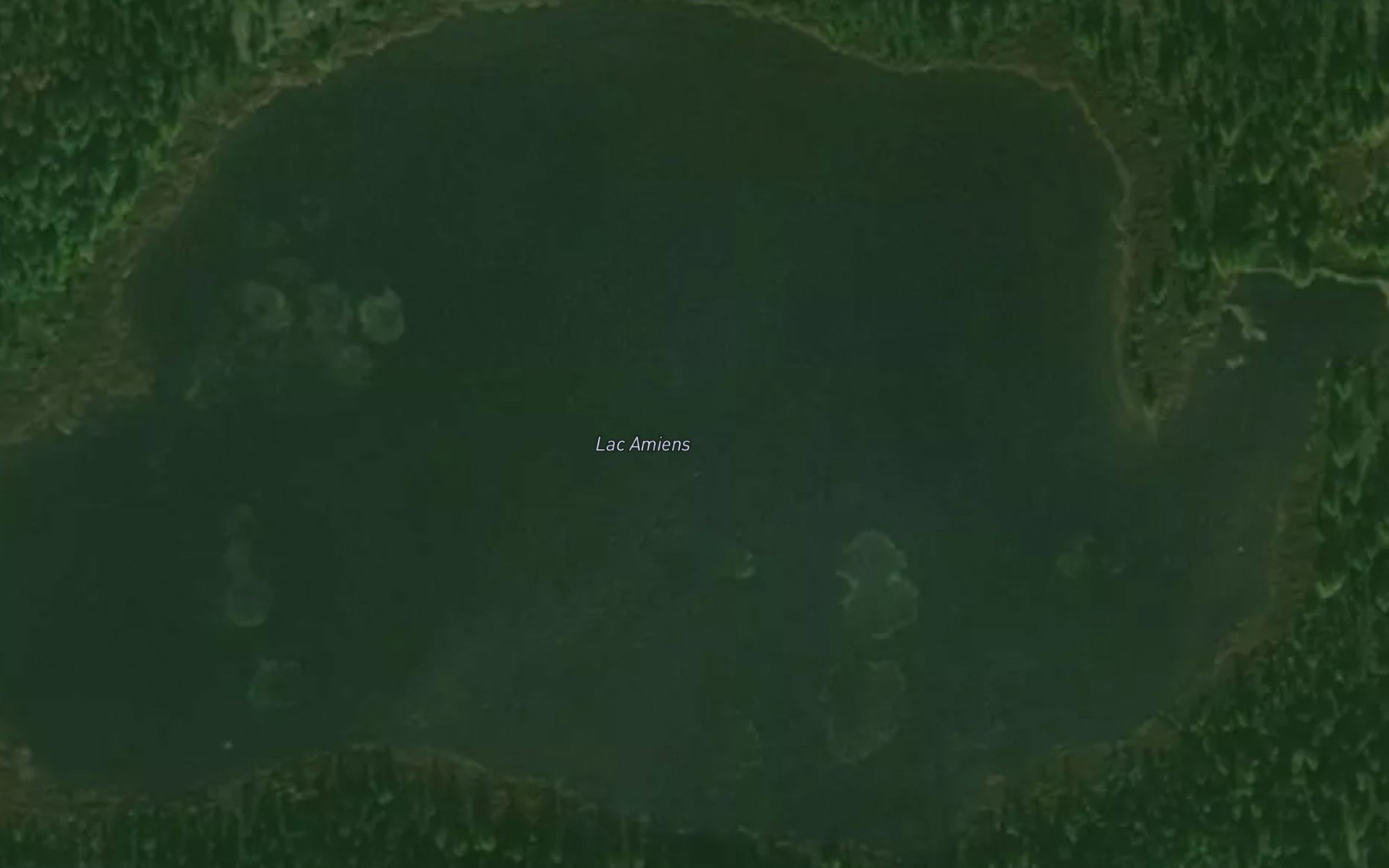 Satellite map of the Lac Amiens