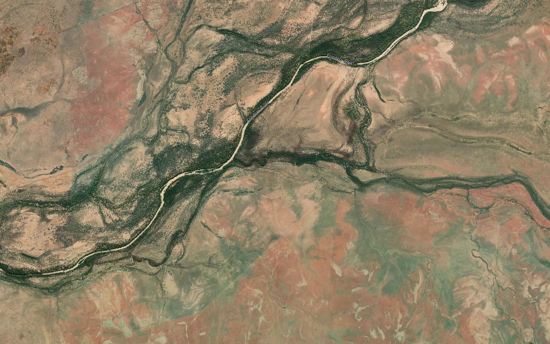 Satellite map of the Walker Creek
