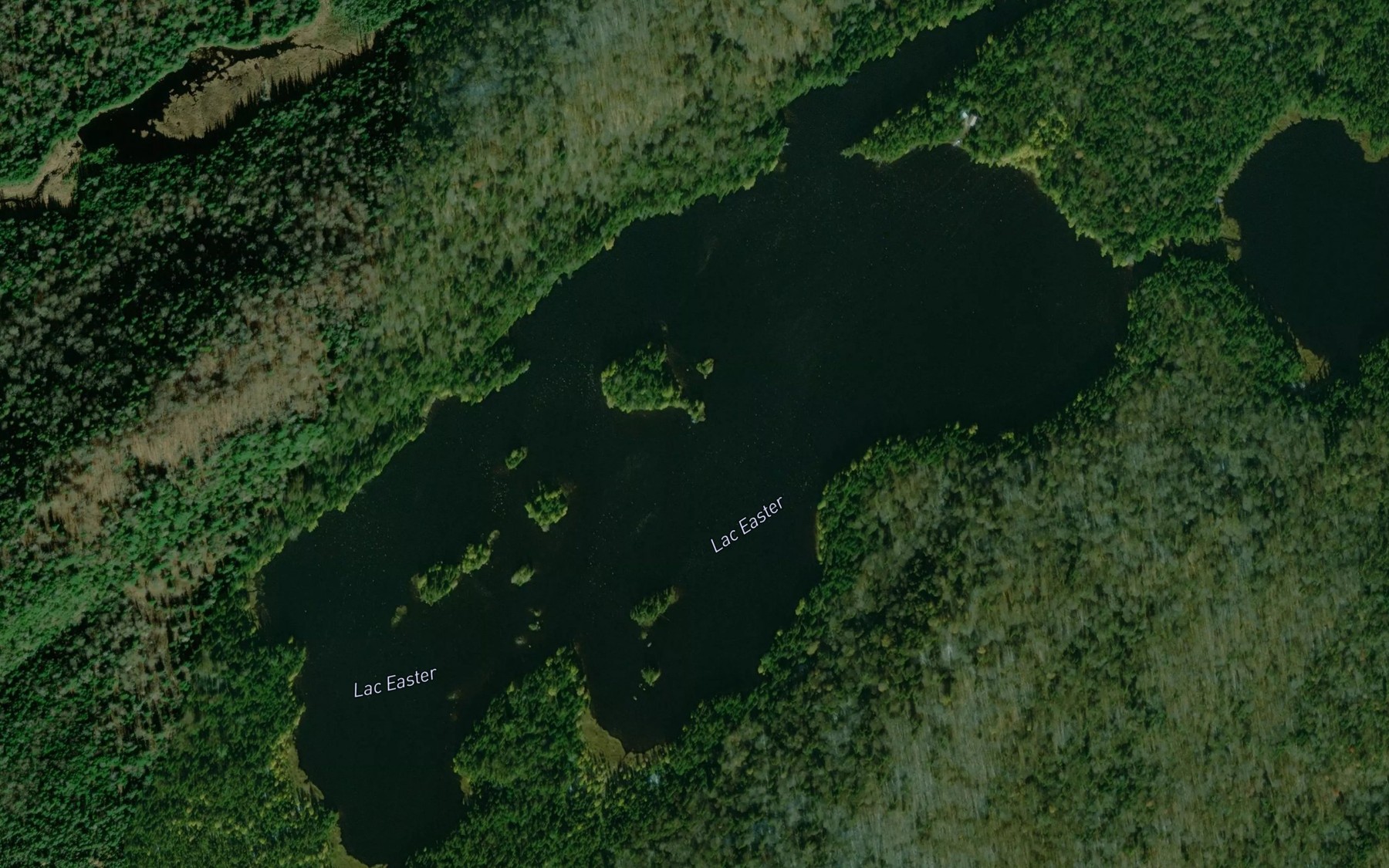 Satellite map of the Lac Easter