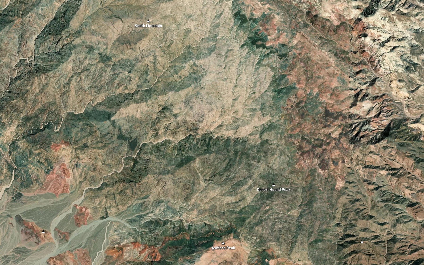 Satellite map of the Timpapah Spring