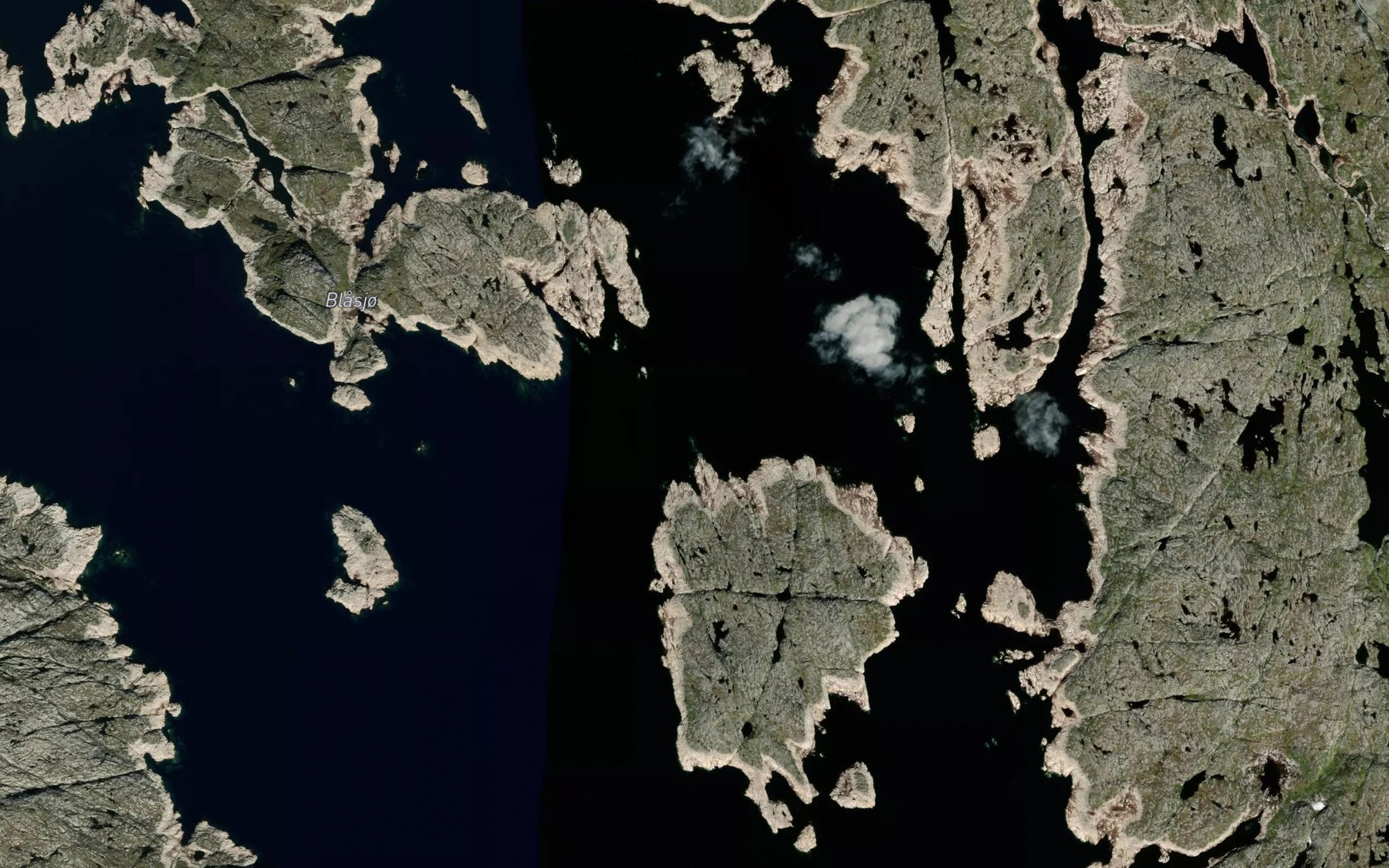 Satellite map of the Blasjo