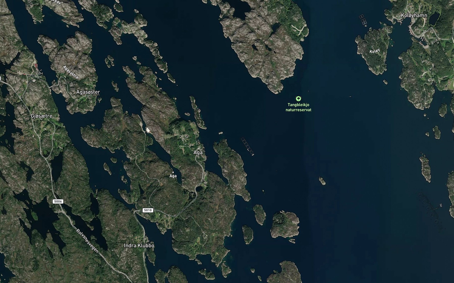 Satellite map of the Bleikjo