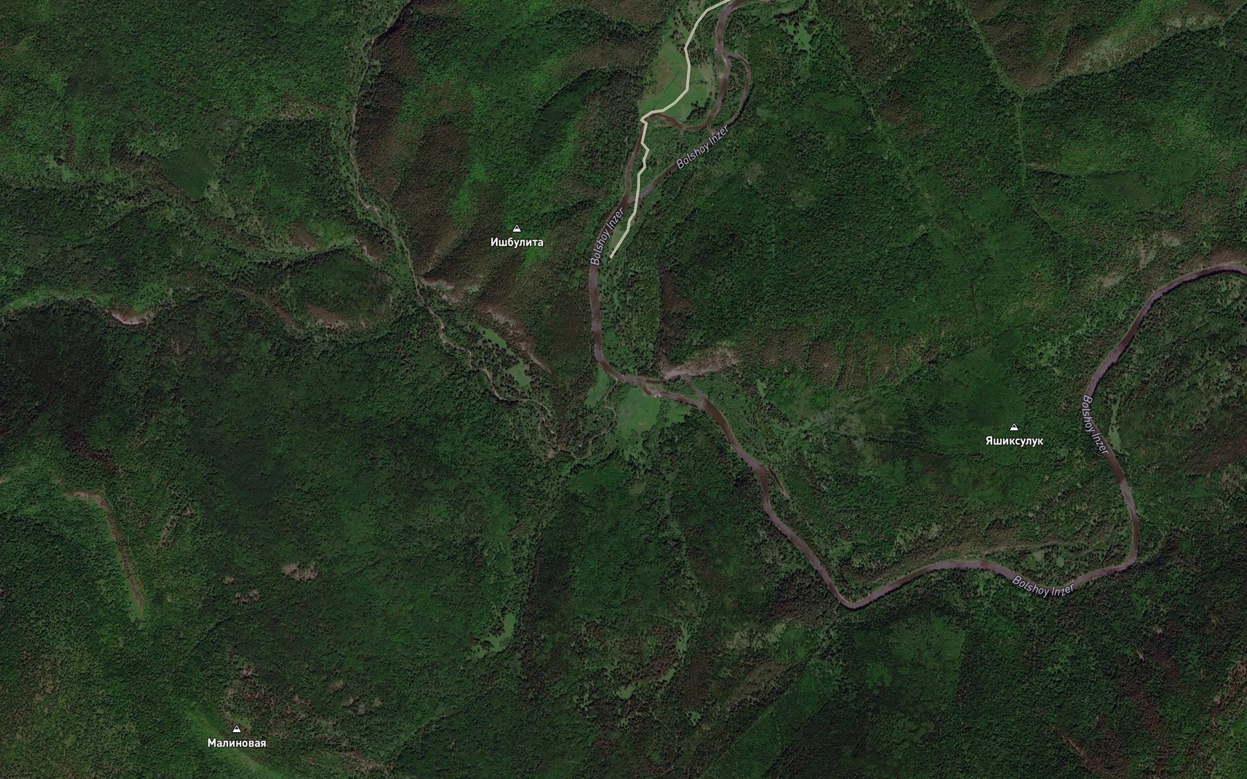 Satellite map of the Kazmash
