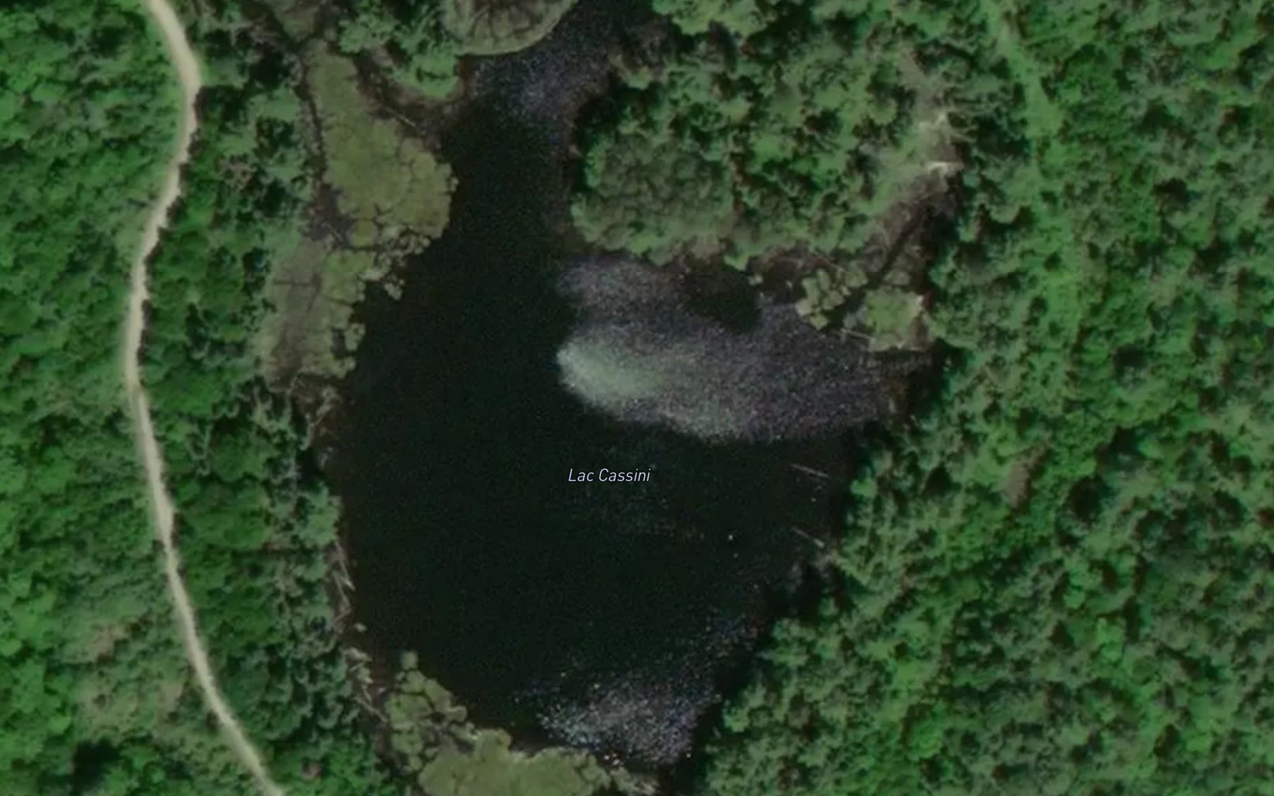 Satellite map of the Lac Cassini