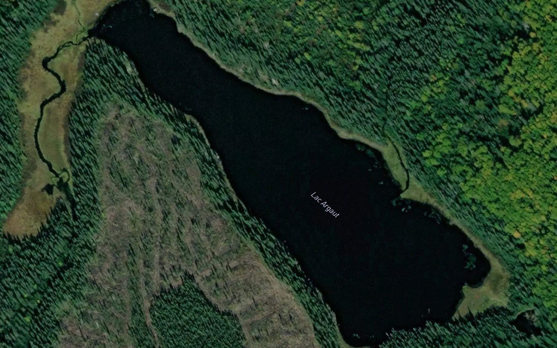 Satellite map of the Lac Argaut