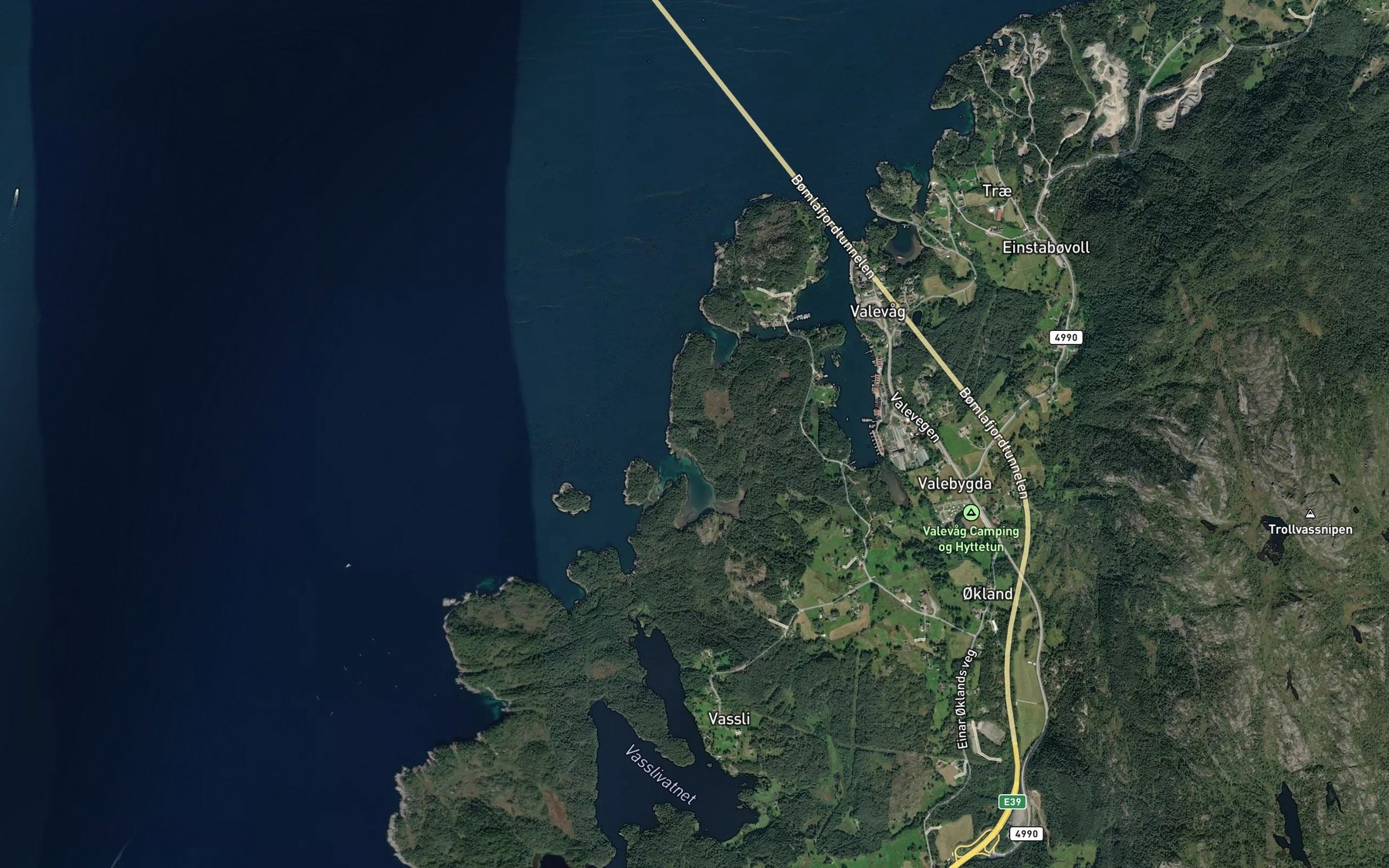 Satellite map of the Kolerakyrkjegarden