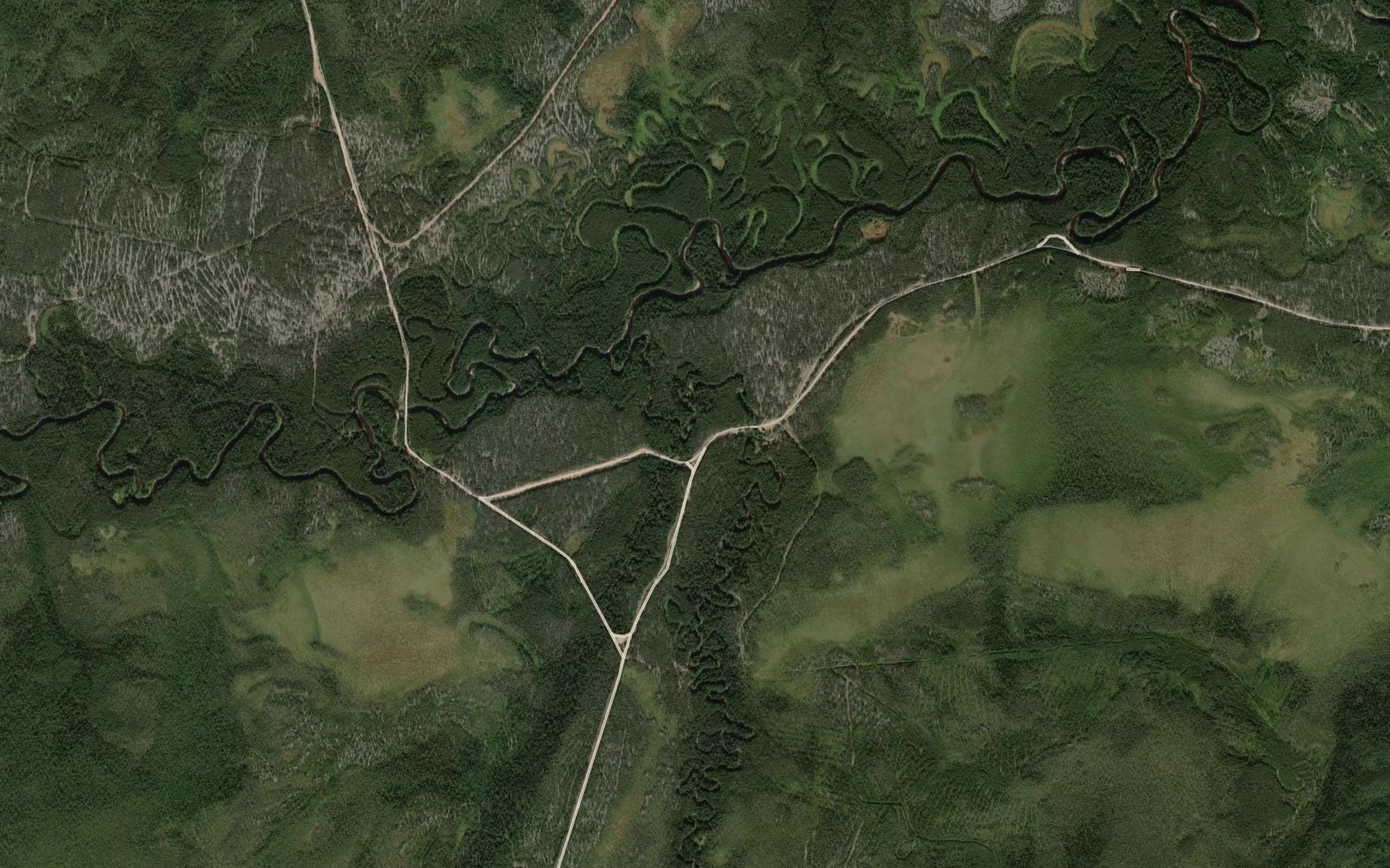 Satellite map of the Chernava