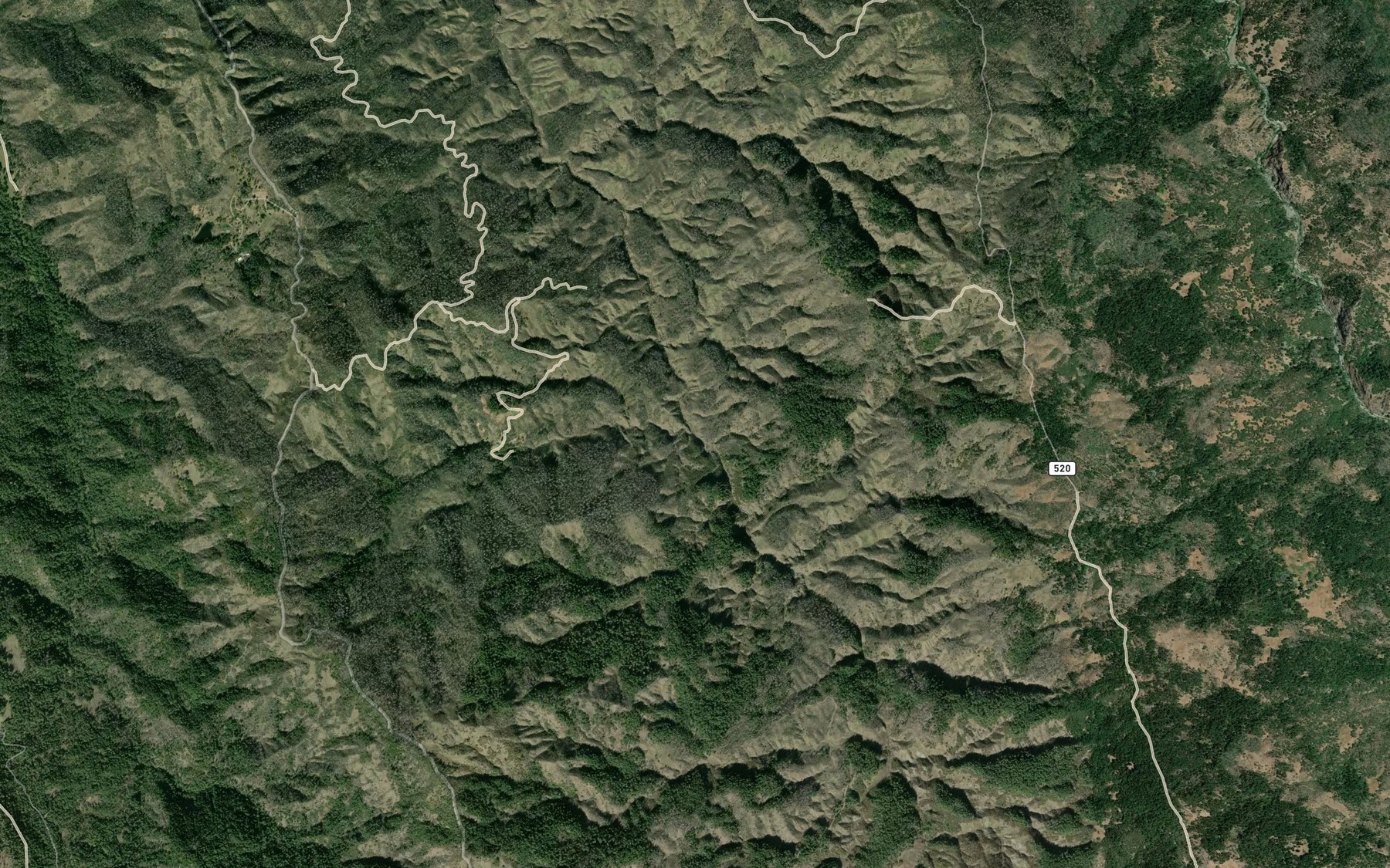 Satellite map of the Cottonwood Creek