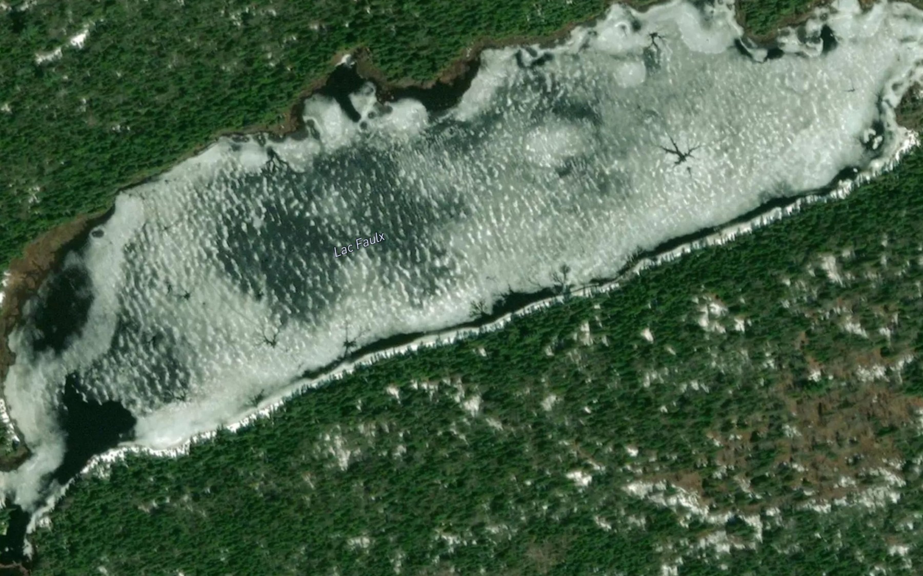 Satellite map of the Lac Faulx