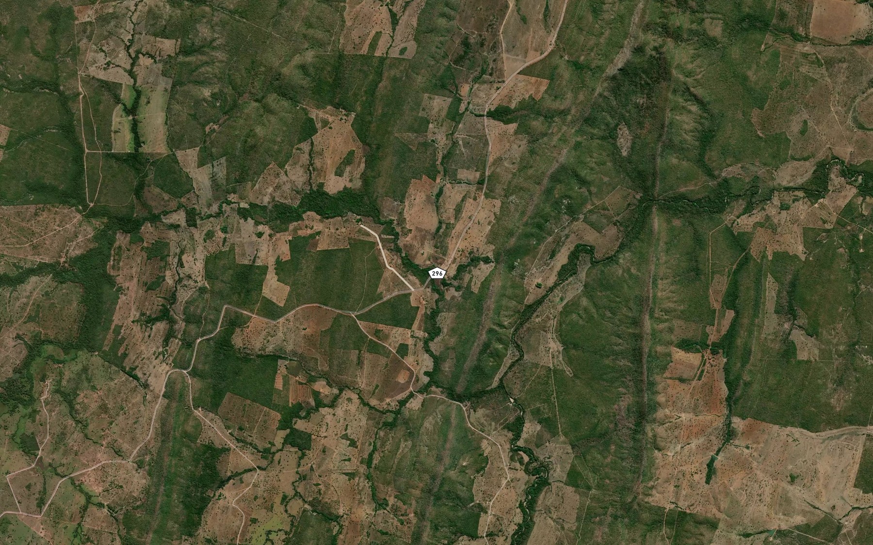 Satellite map of the Corrego Jau