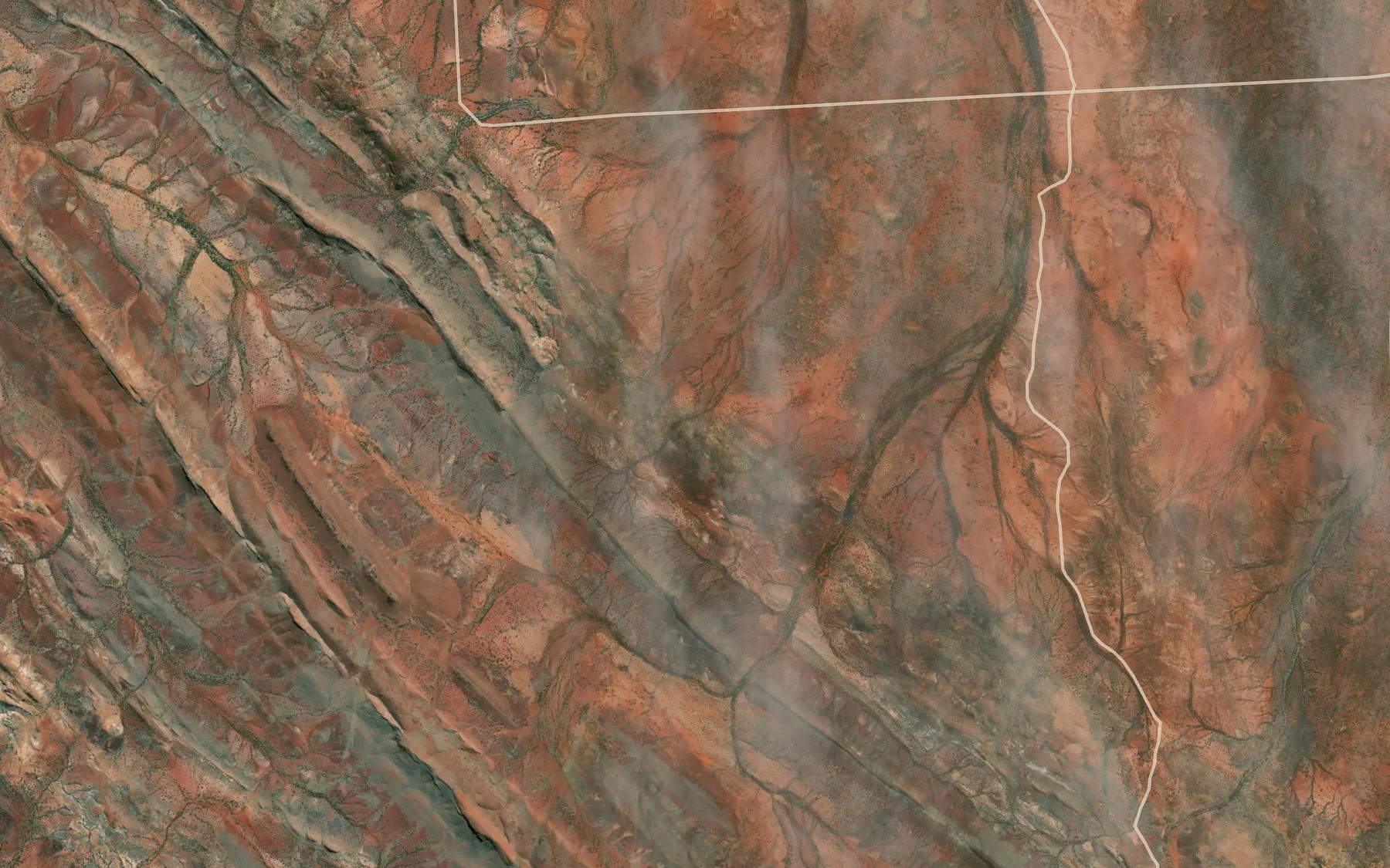 Satellite map of the Arla Springs