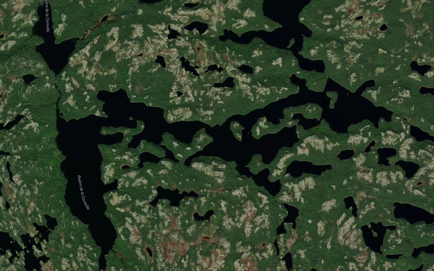 Satellite map of the Lac Turgeon