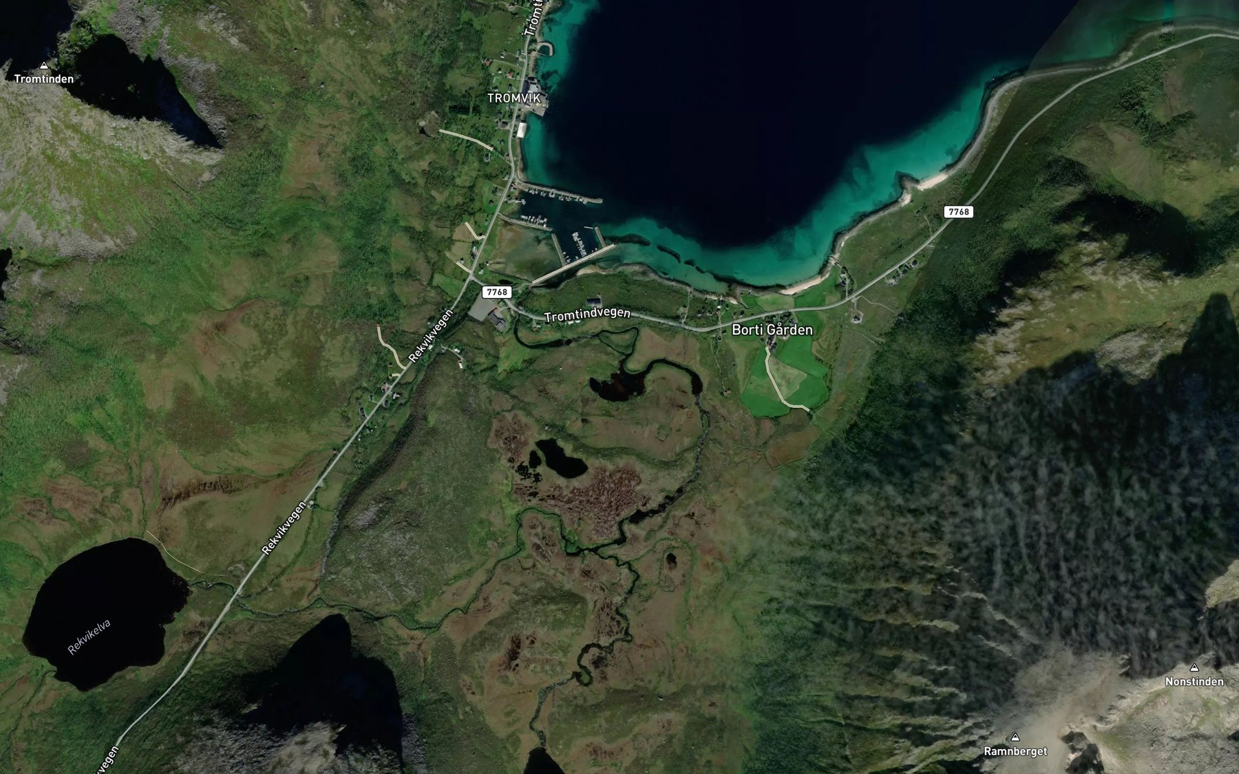 Satellite map of the Blabaervokkvatnet