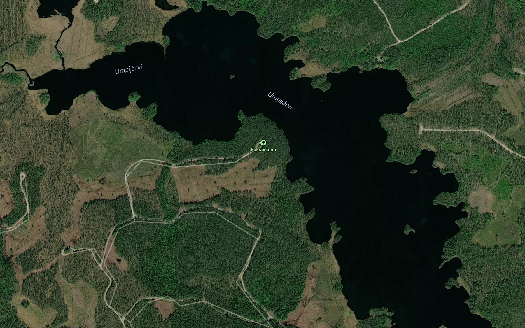 Satellite map of the Umpijarvi