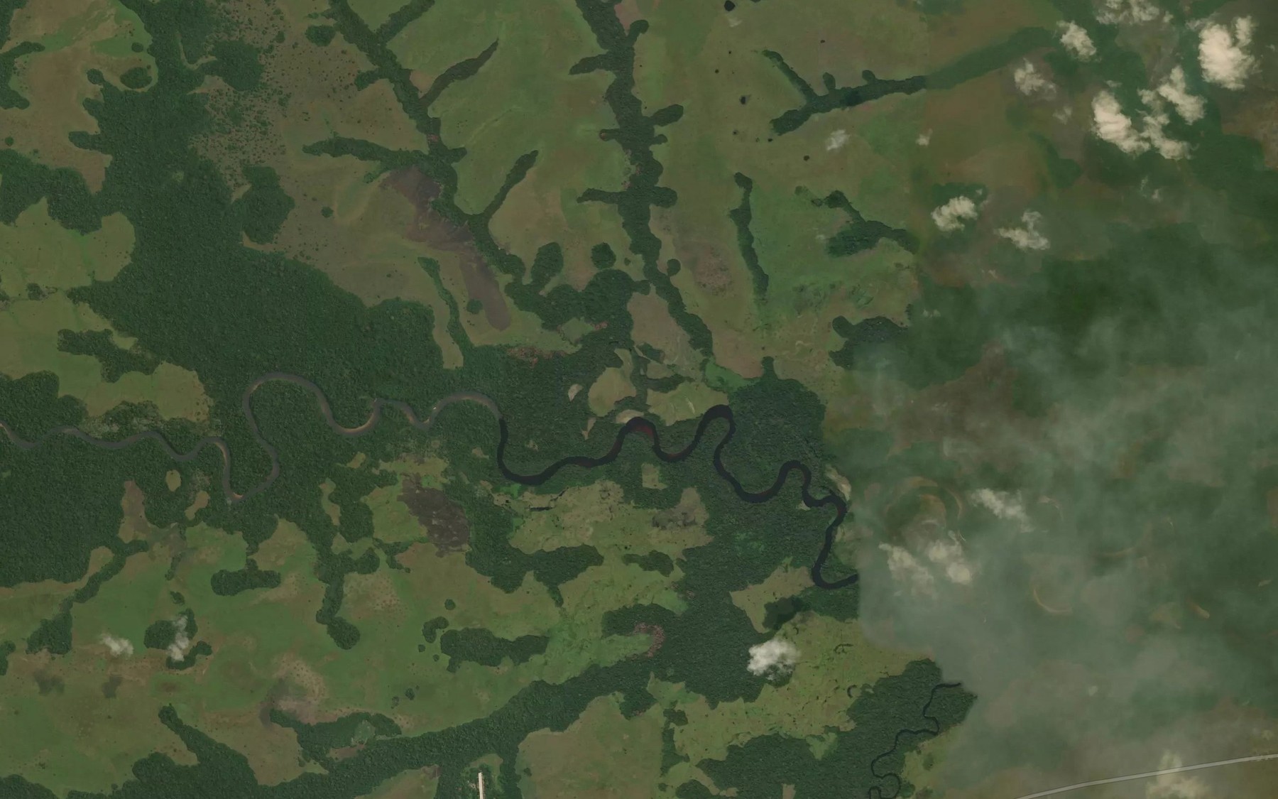 Satellite map of the Ossaba