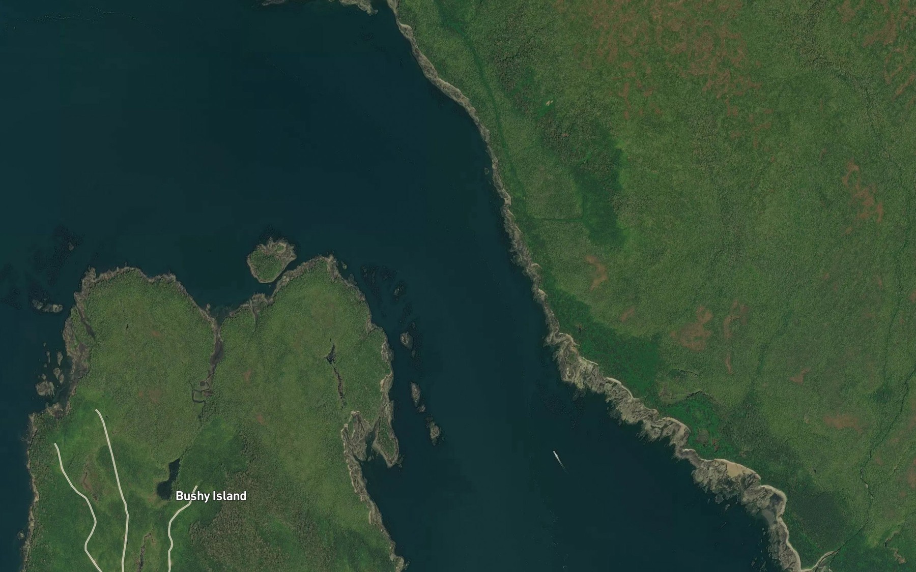Satellite map of the Snow Passage