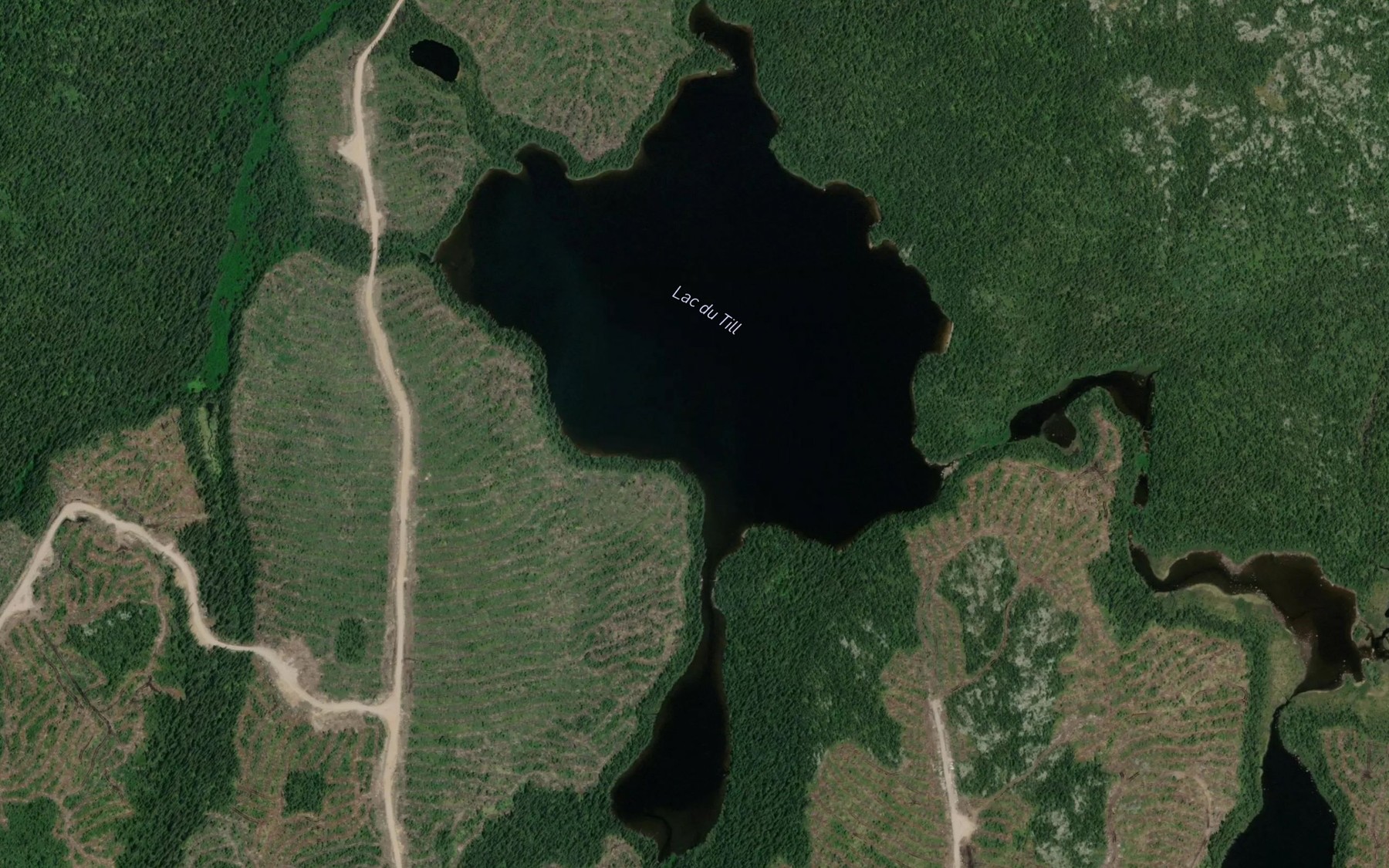 Satellite map of the Lac du Till