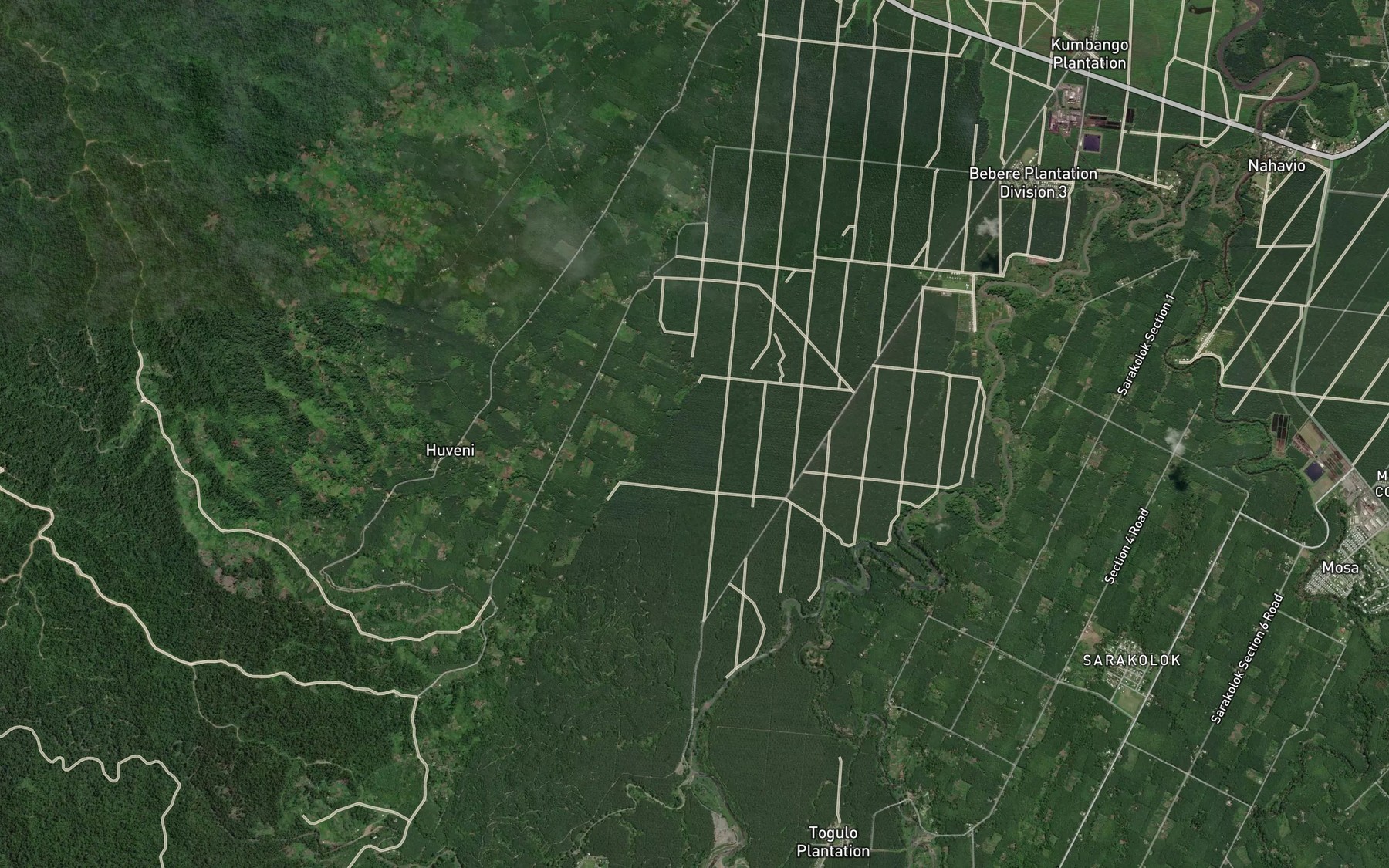 Satellite map of the Gungarung Creek
