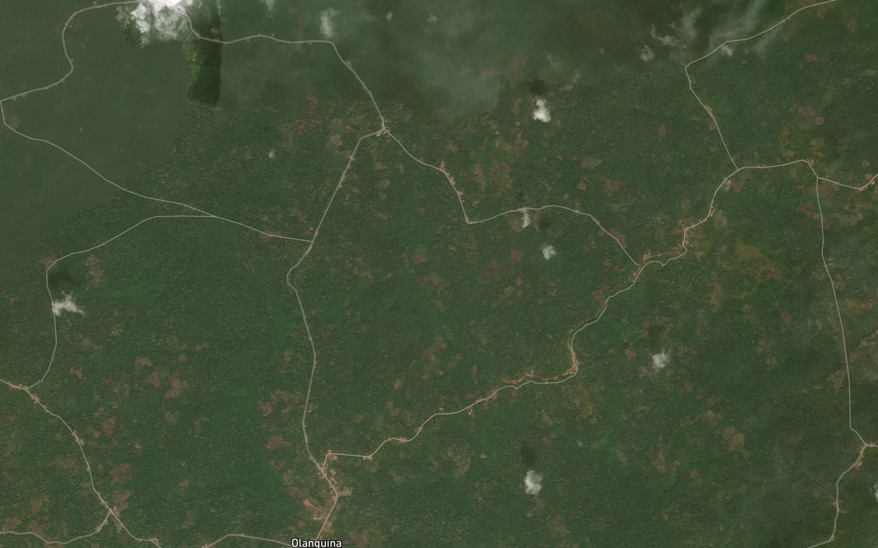Satellite map of the Nkoundiki