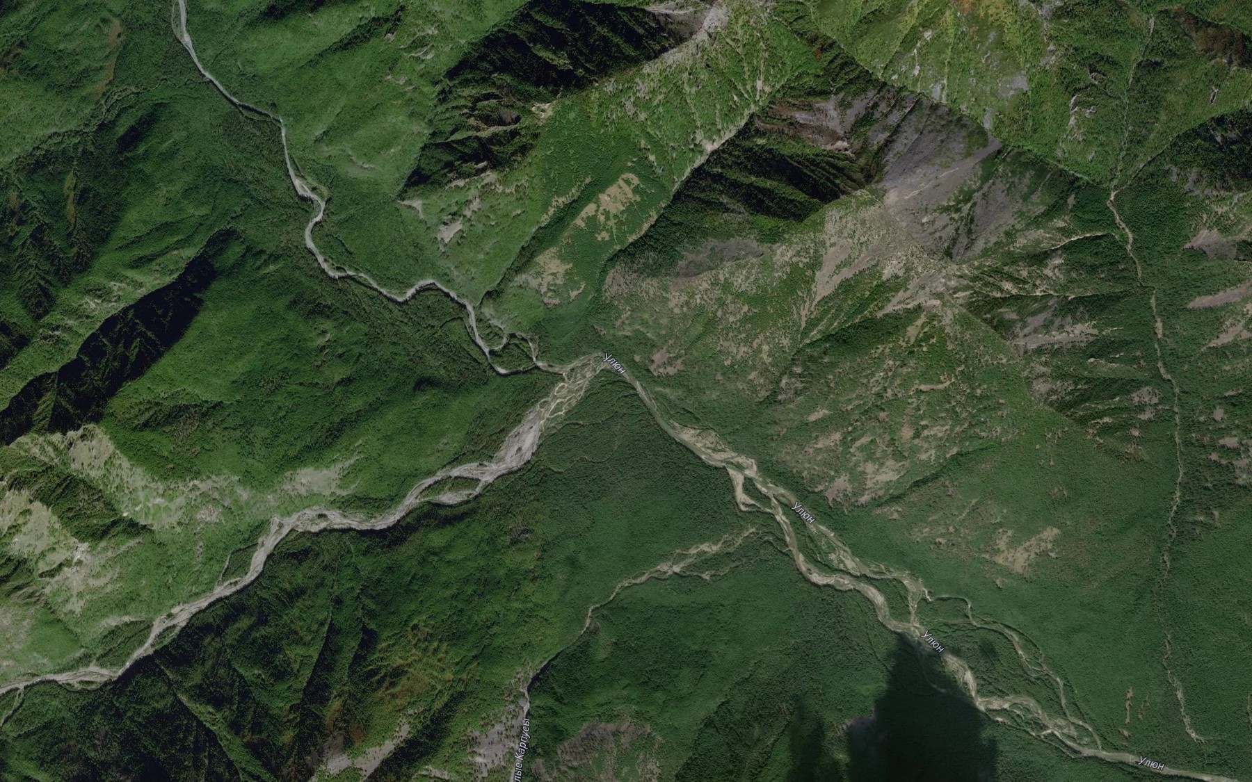 Satellite map of the Bol'shiye Karpusy