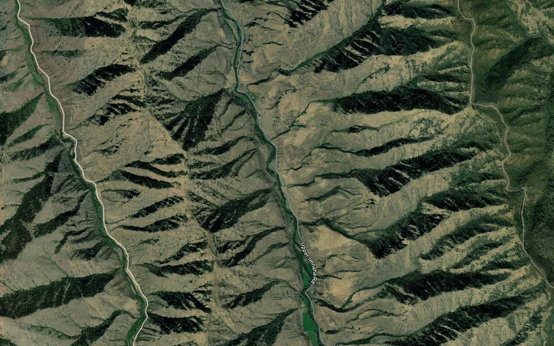 Satellite map of the Jody Creek