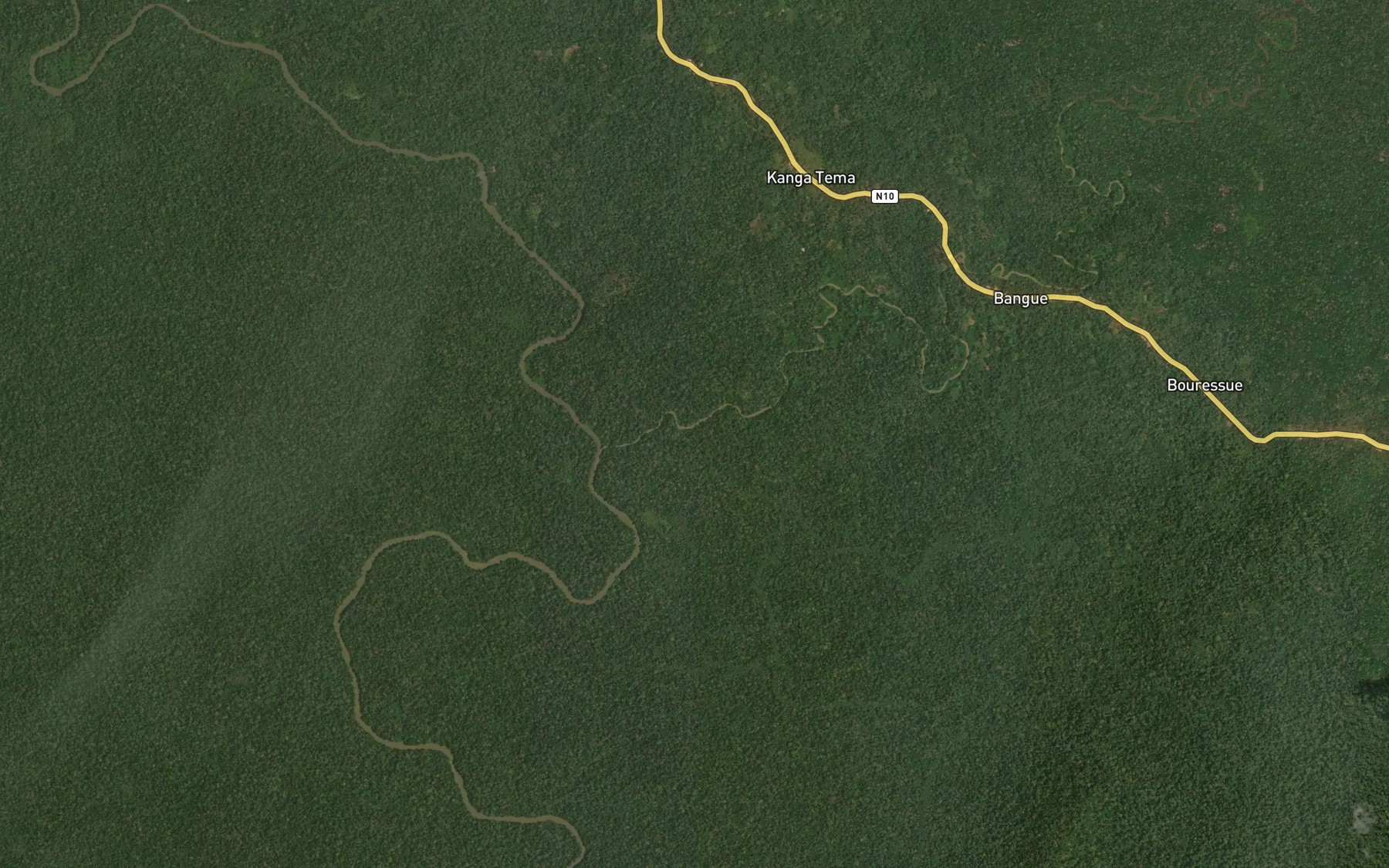 Satellite map of the Bange