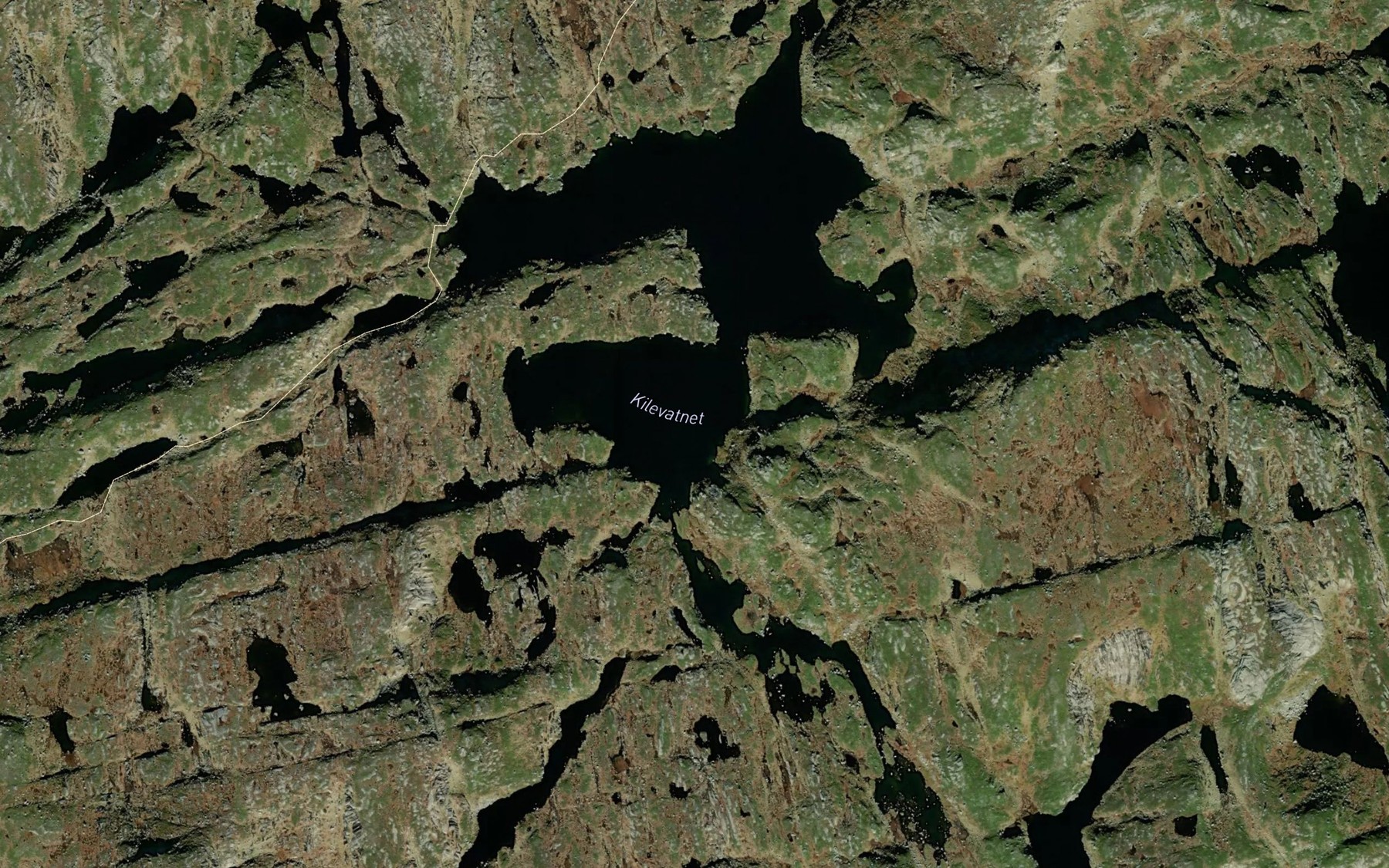 Satellite map of the Kilevatnet