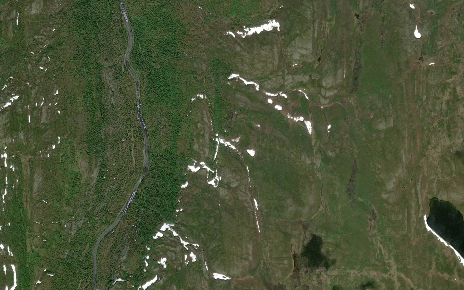 Satellite map of the Bagejakka
