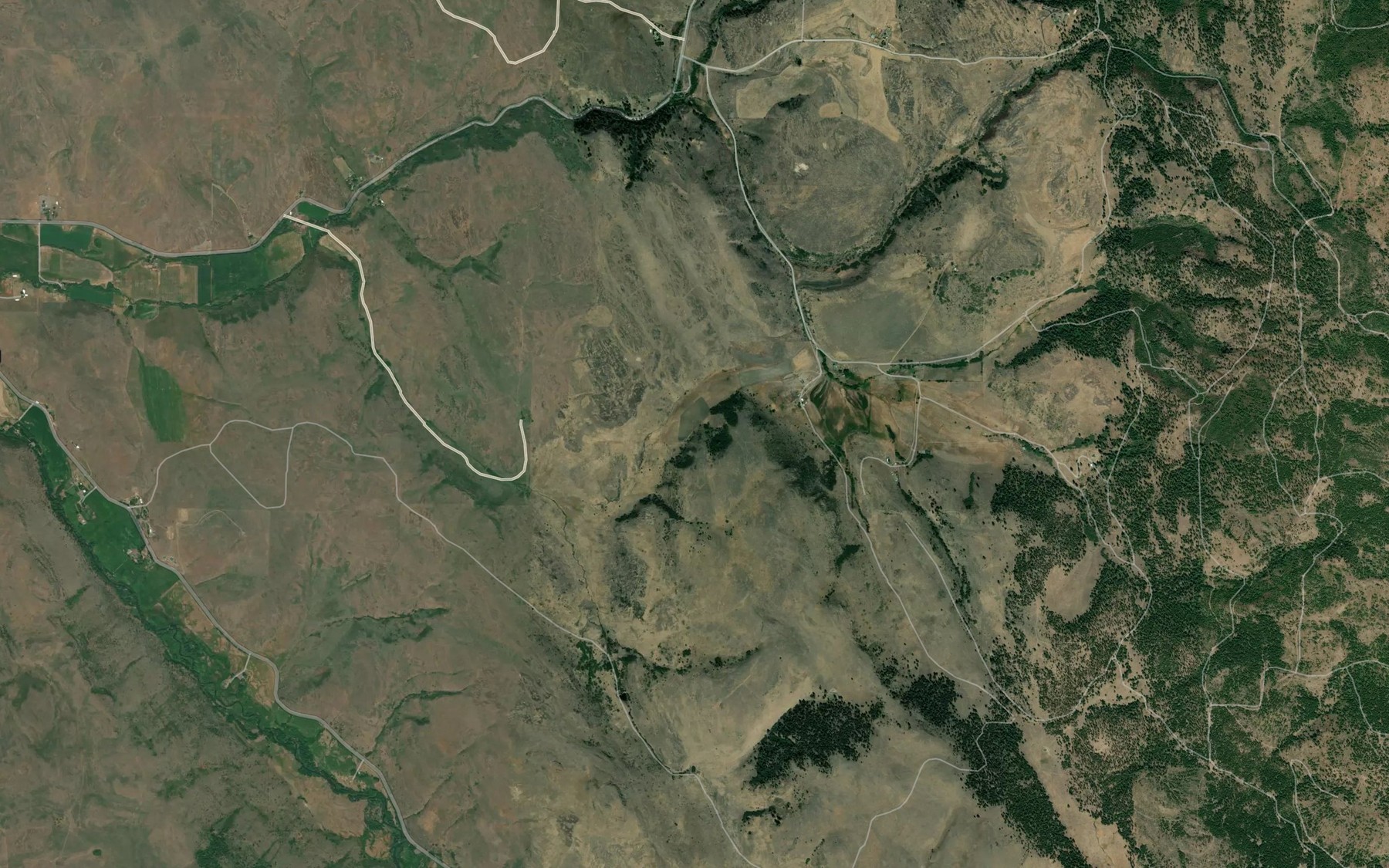 Satellite map of the Draper Creek
