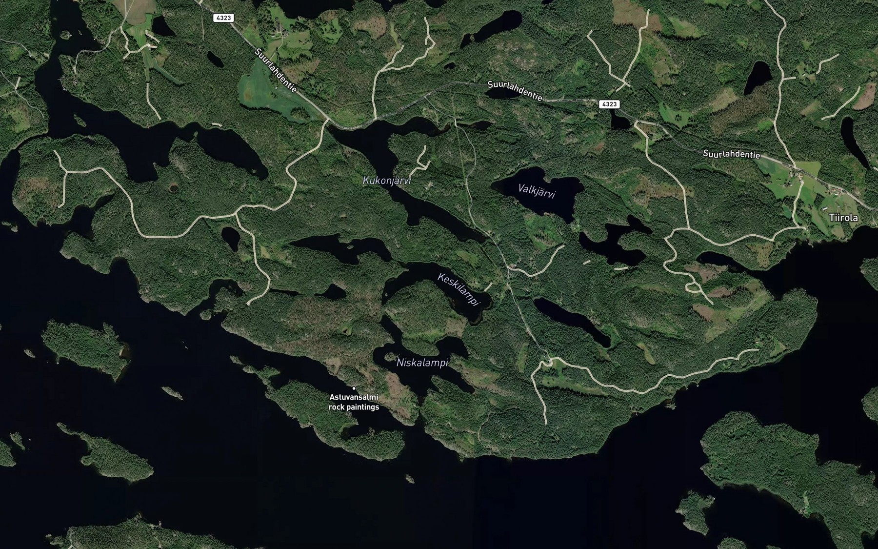 Satellite map of the Keskilampi