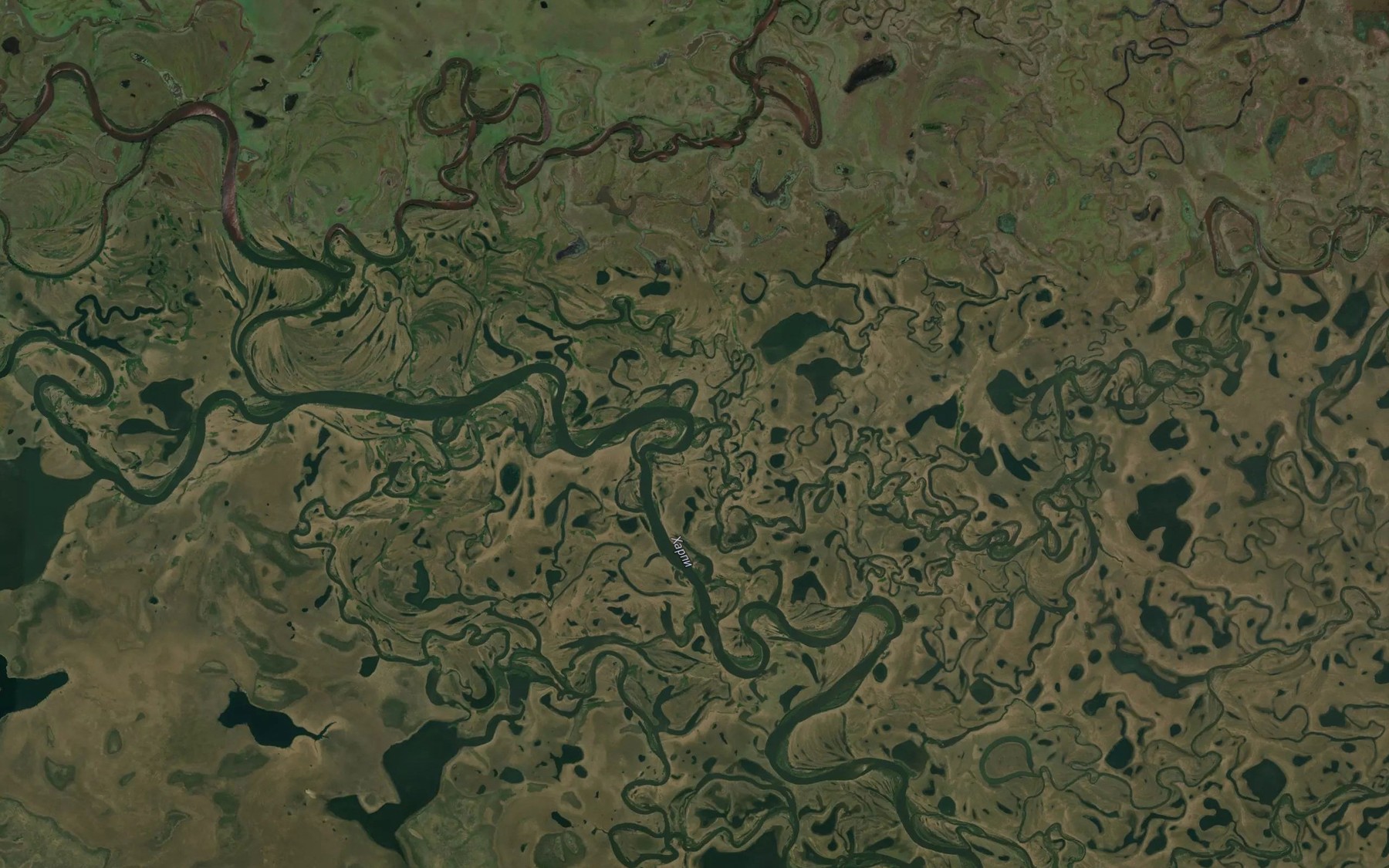 Satellite map of the Protoka Modankho