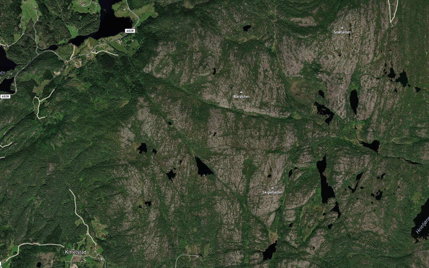 Satellite map of the Dagreistjonn