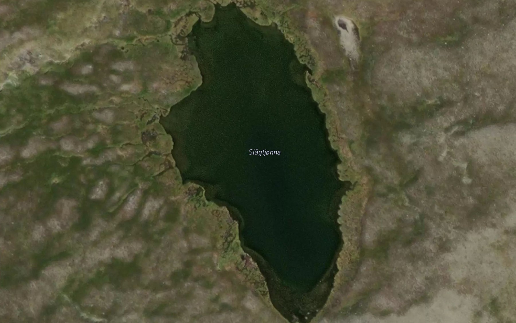 Satellite map of the Slagtjonna