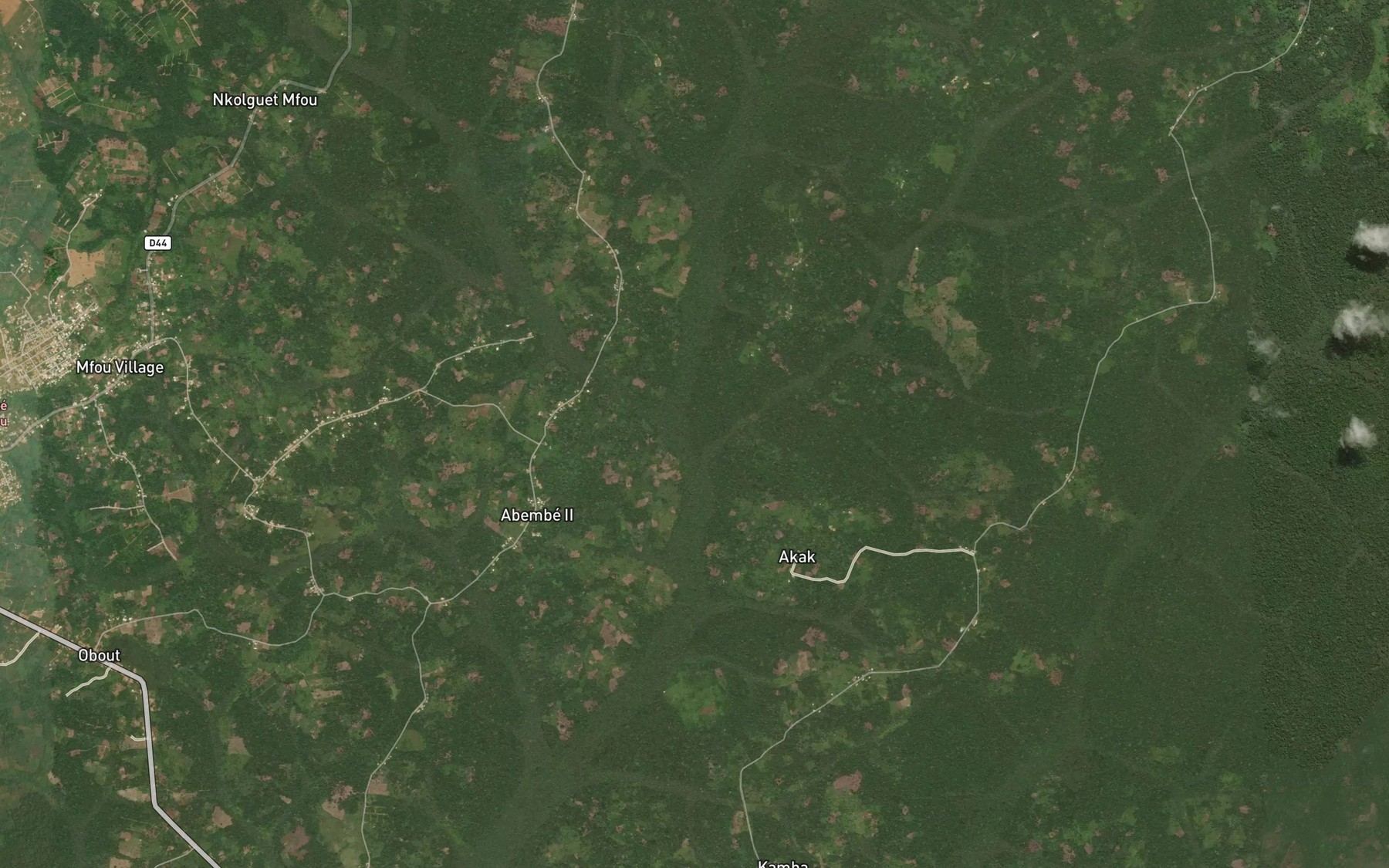 Satellite map of the Ngodzia