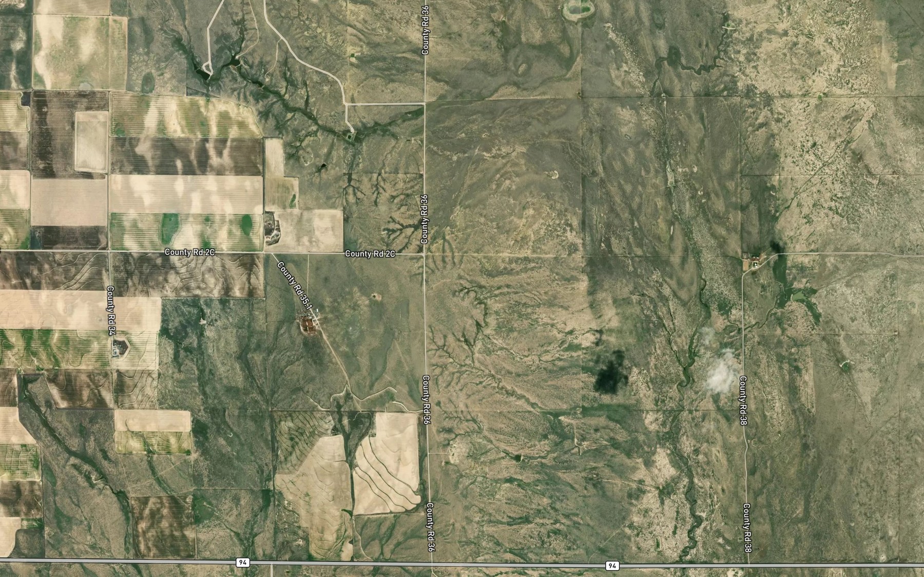 Satellite map of the Lofdahl Springs