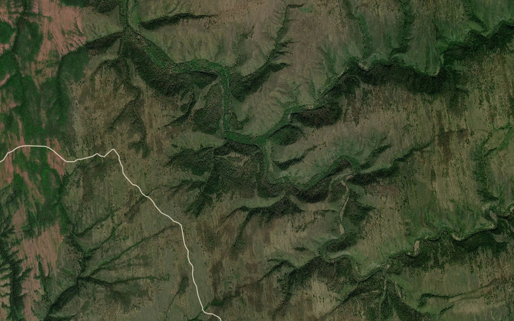 Satellite map of the Berdyash
