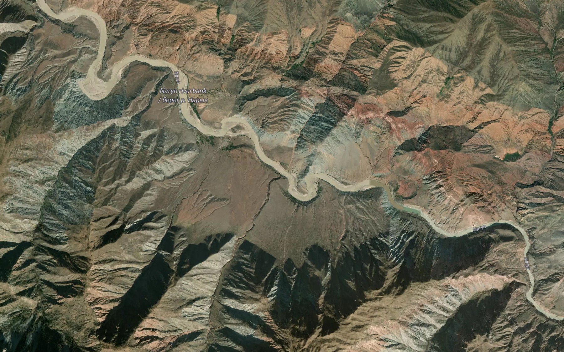 Satellite map of the Byztyundyuk