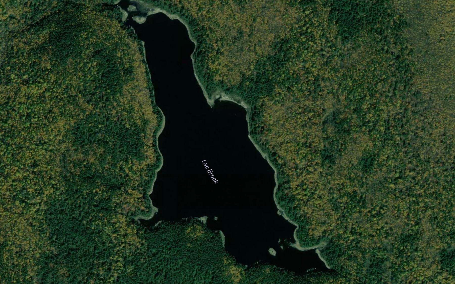 Satellite map of the Lac Brook