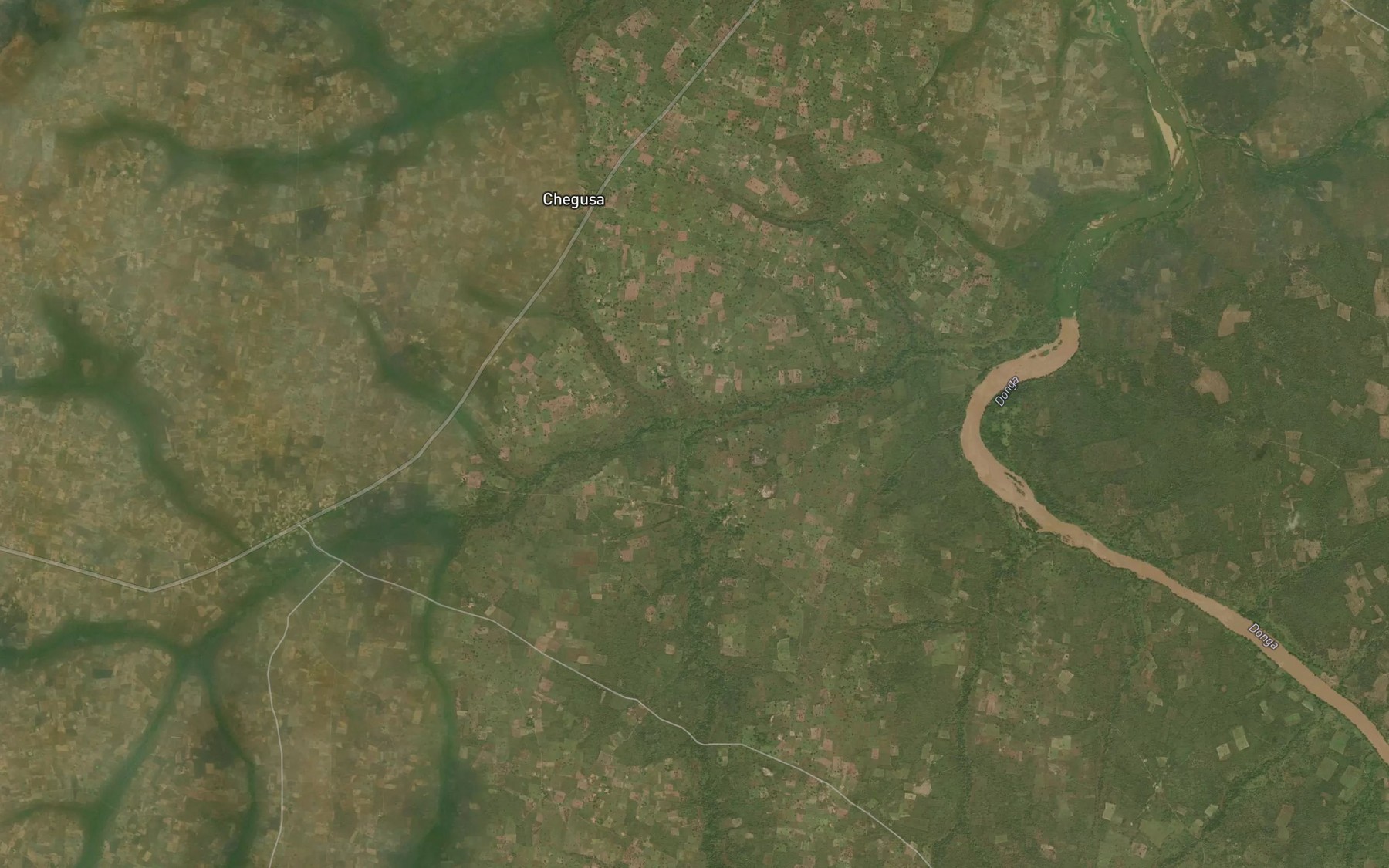Satellite map of the River Demeva