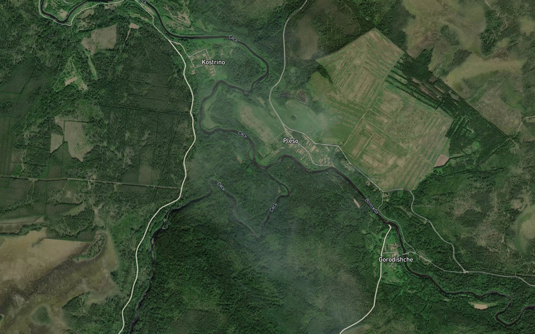 Satellite map of the Volozhba