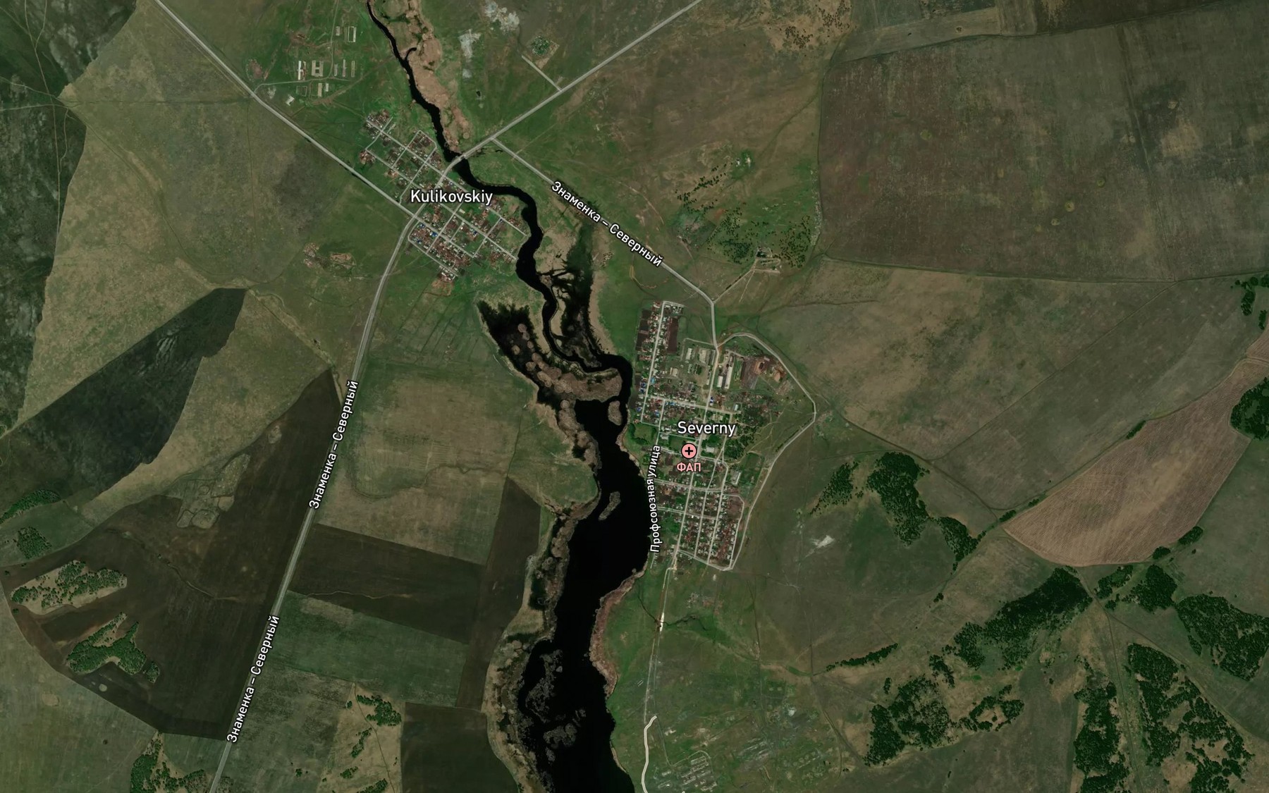 Satellite map of the Temir-Zingeyka