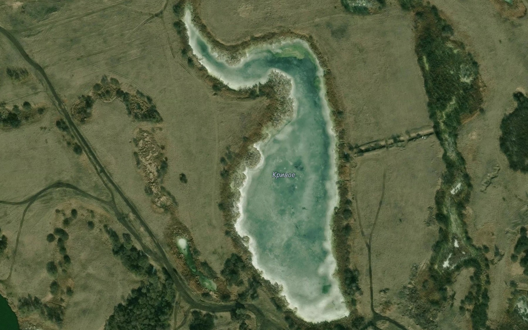 Satellite map of the Ozero Krivoye