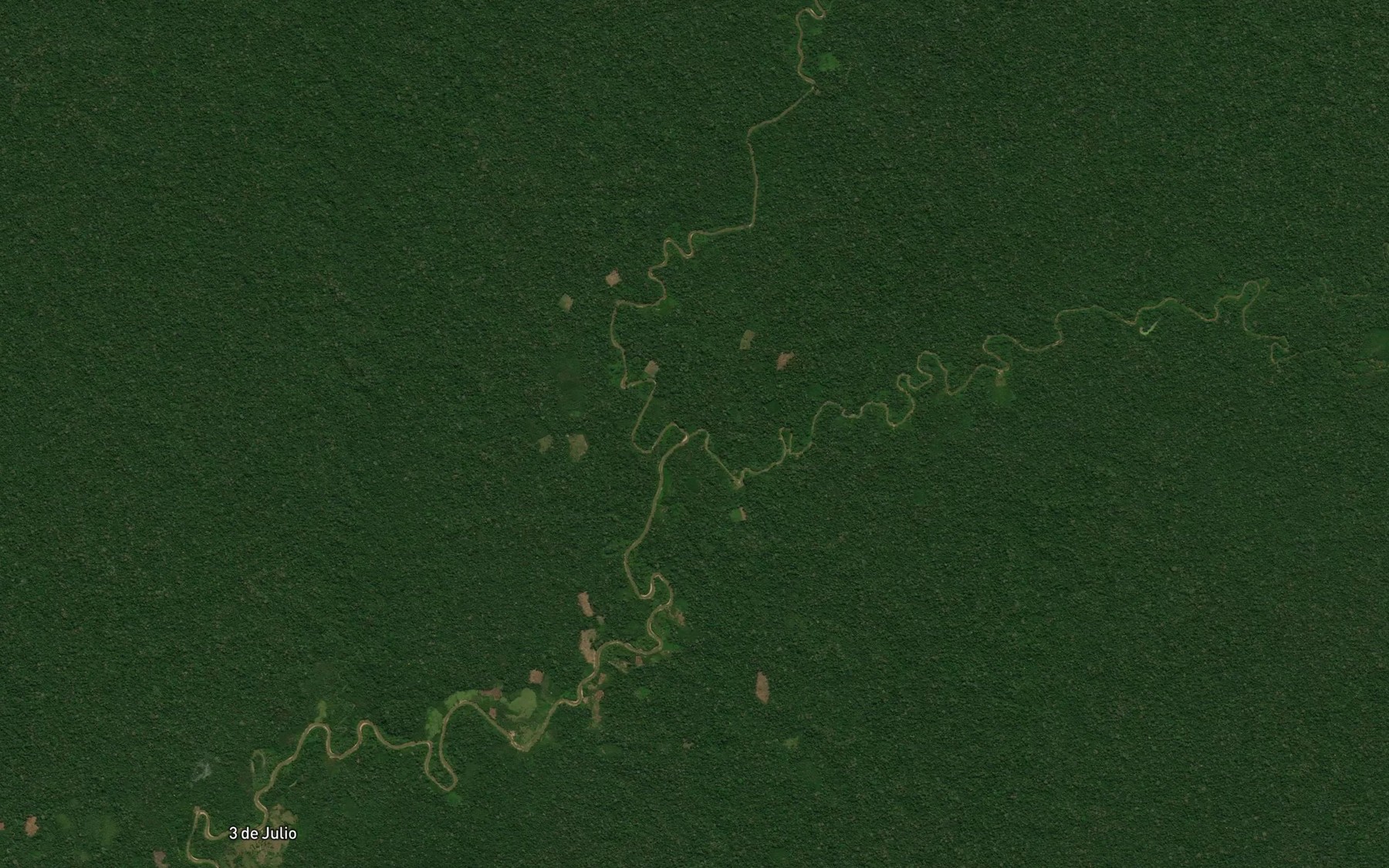 Satellite map of the Quebrada Amuya