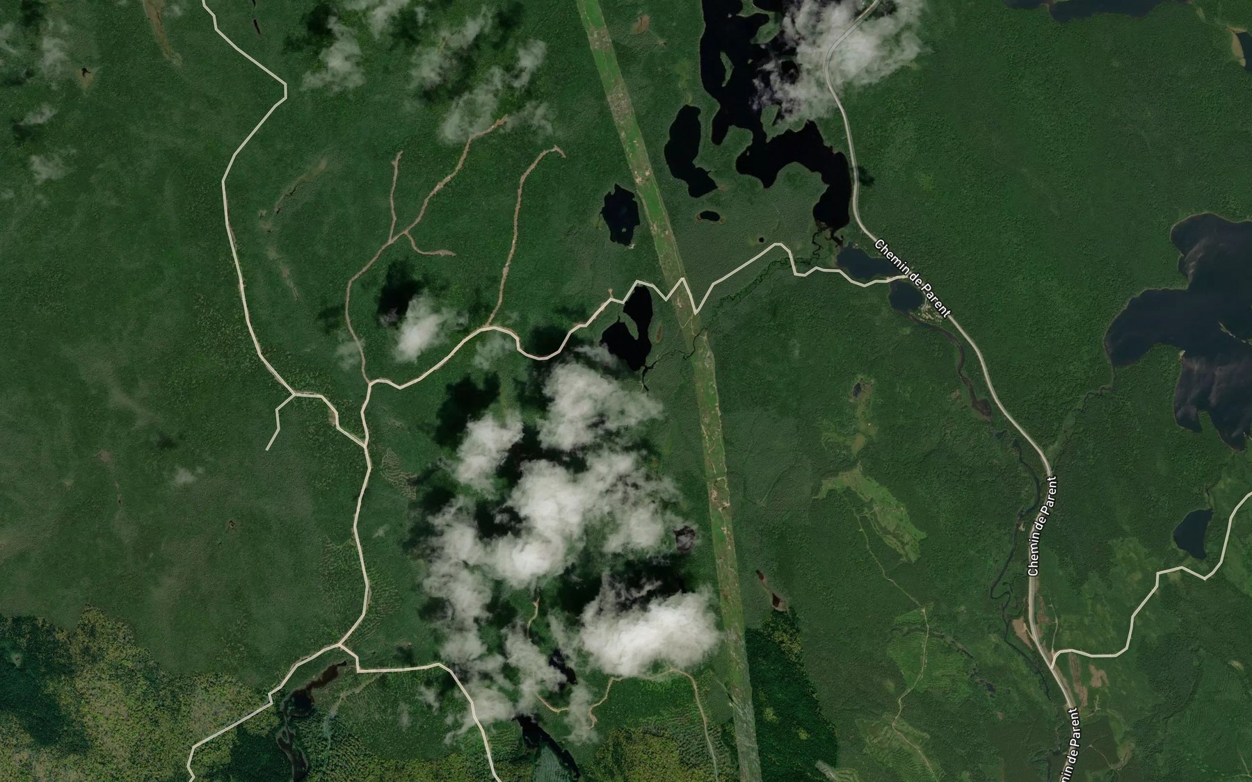 Satellite map of the Lac Joli-Coeur