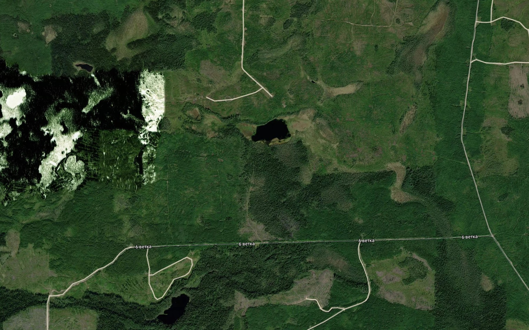 Satellite map of the Ozero Sredneye