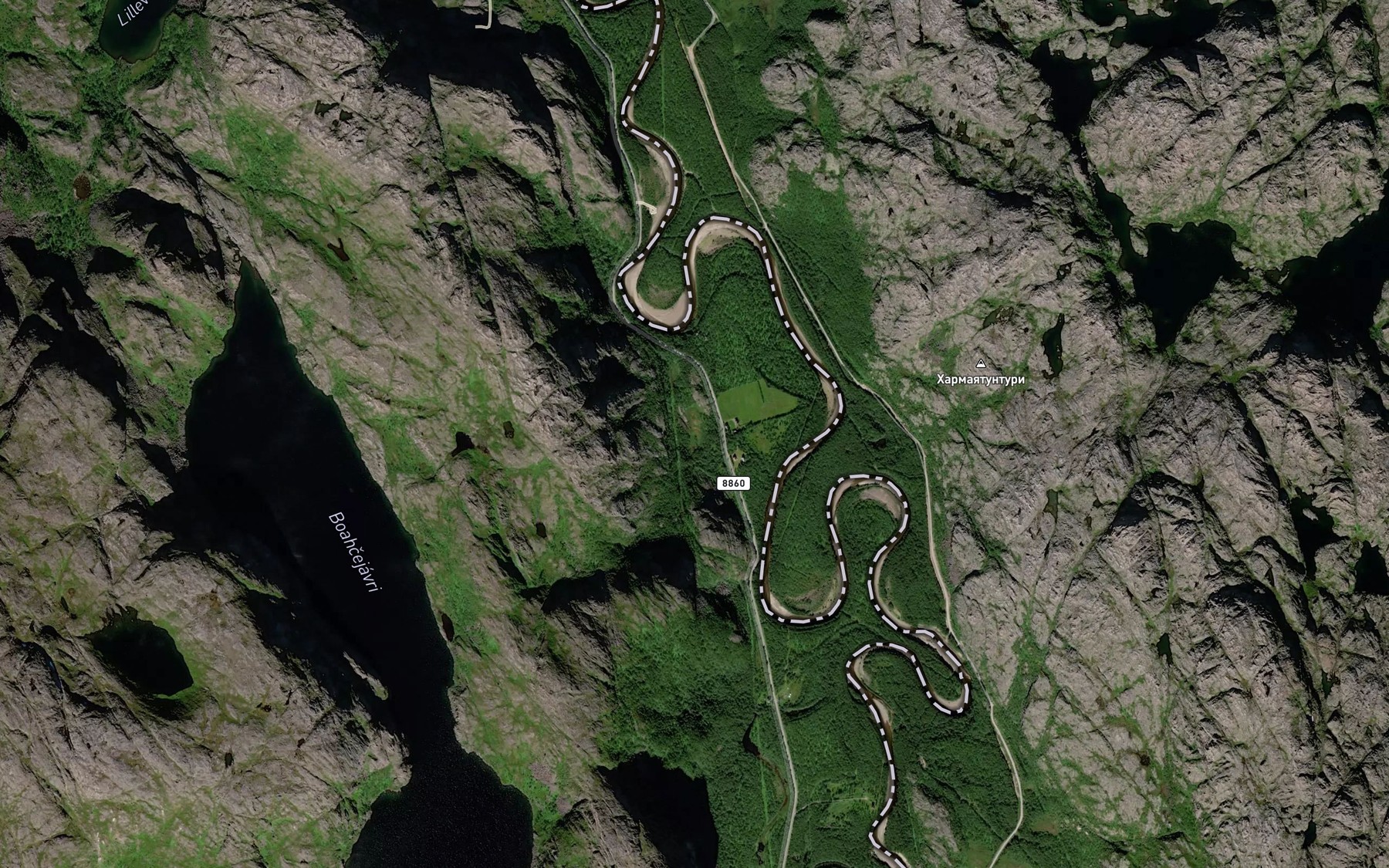 Satellite map of the Brekkanbekken