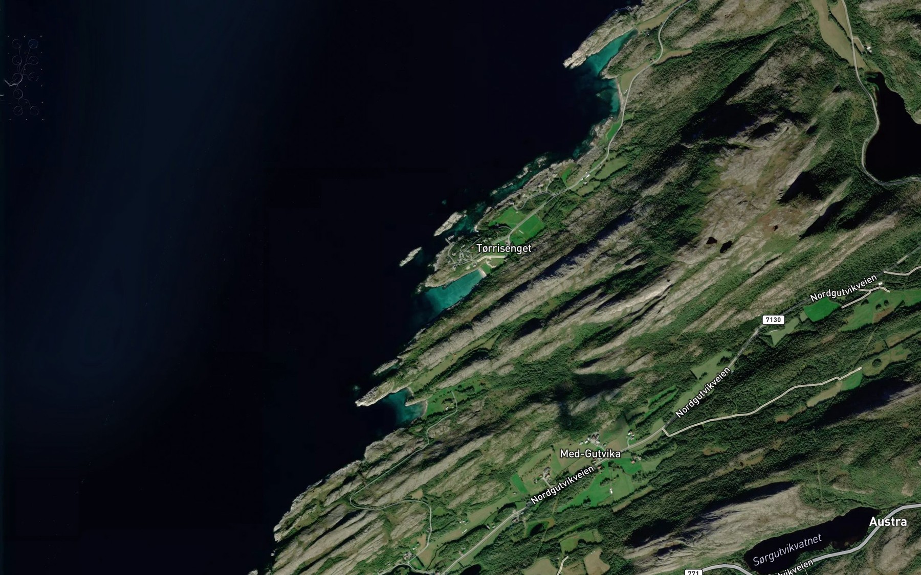 Satellite map of the Torrisengvika