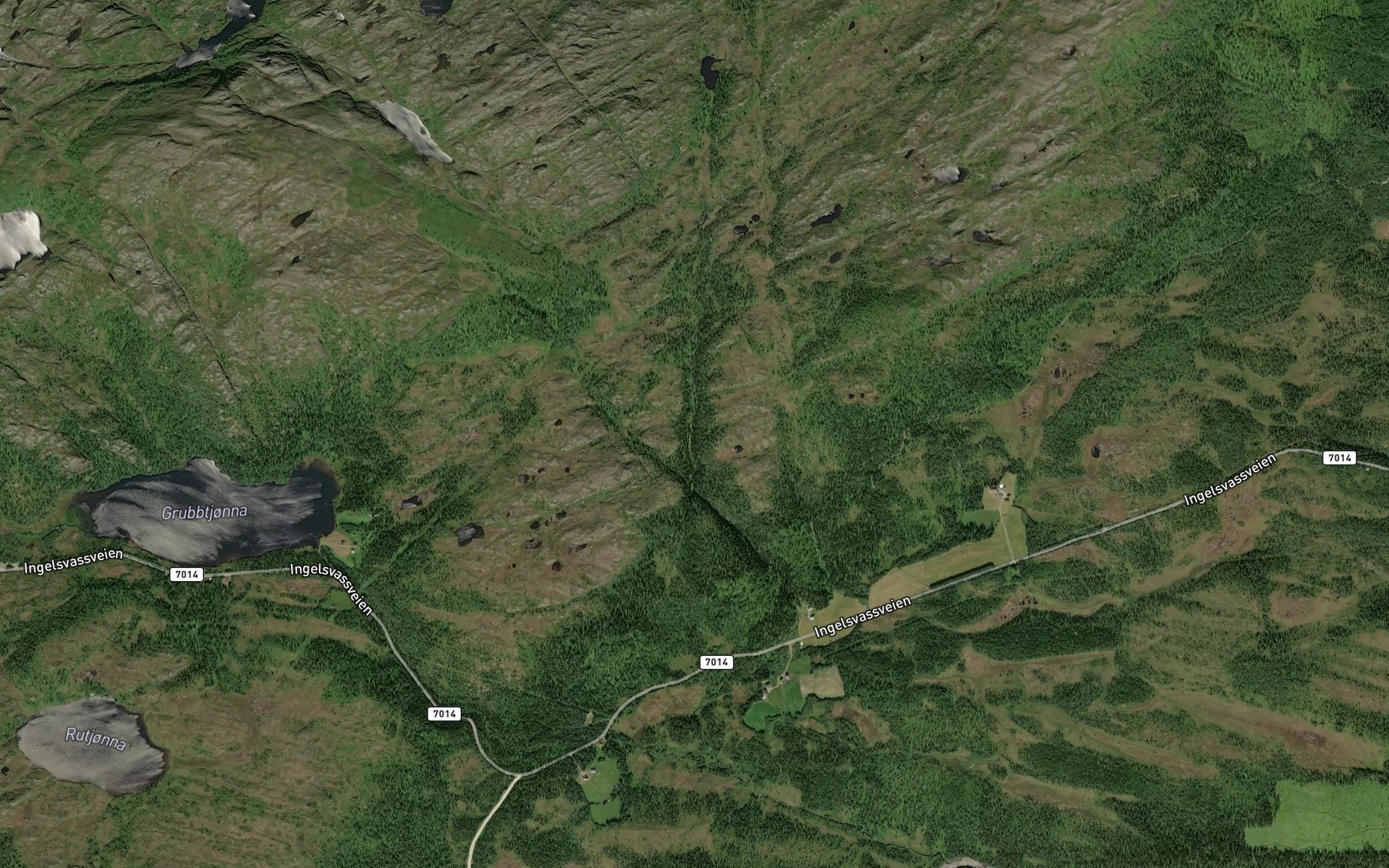 Satellite map of the Fagernesbekken