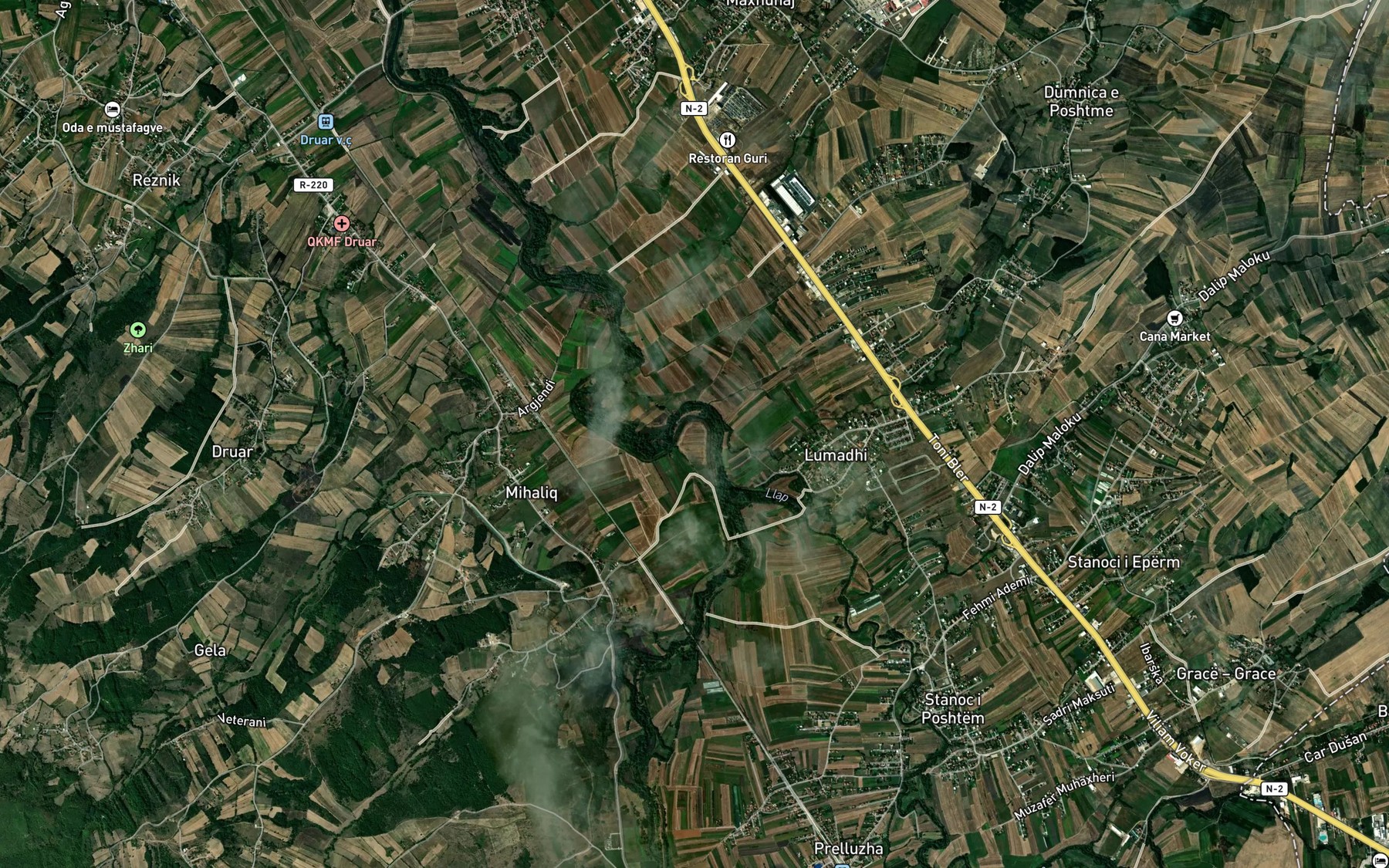 Satellite map of the Dubnica Reka